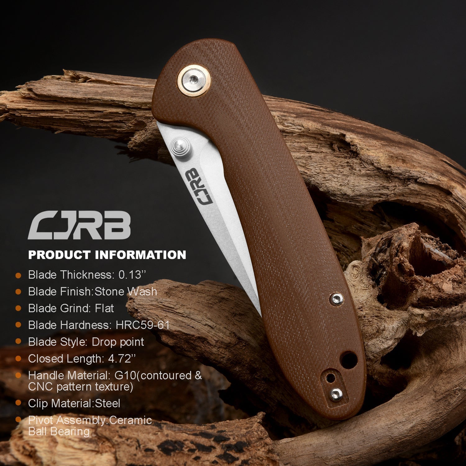 CJRB Feldspar J1912S-BNC handle close-up