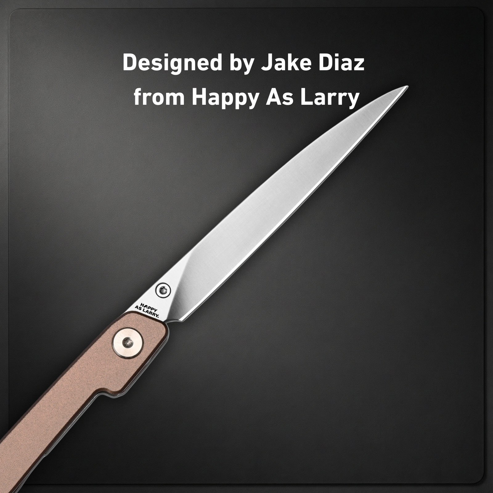 CJRB Lanky J1965-CP folding knife with champagne aluminum handle