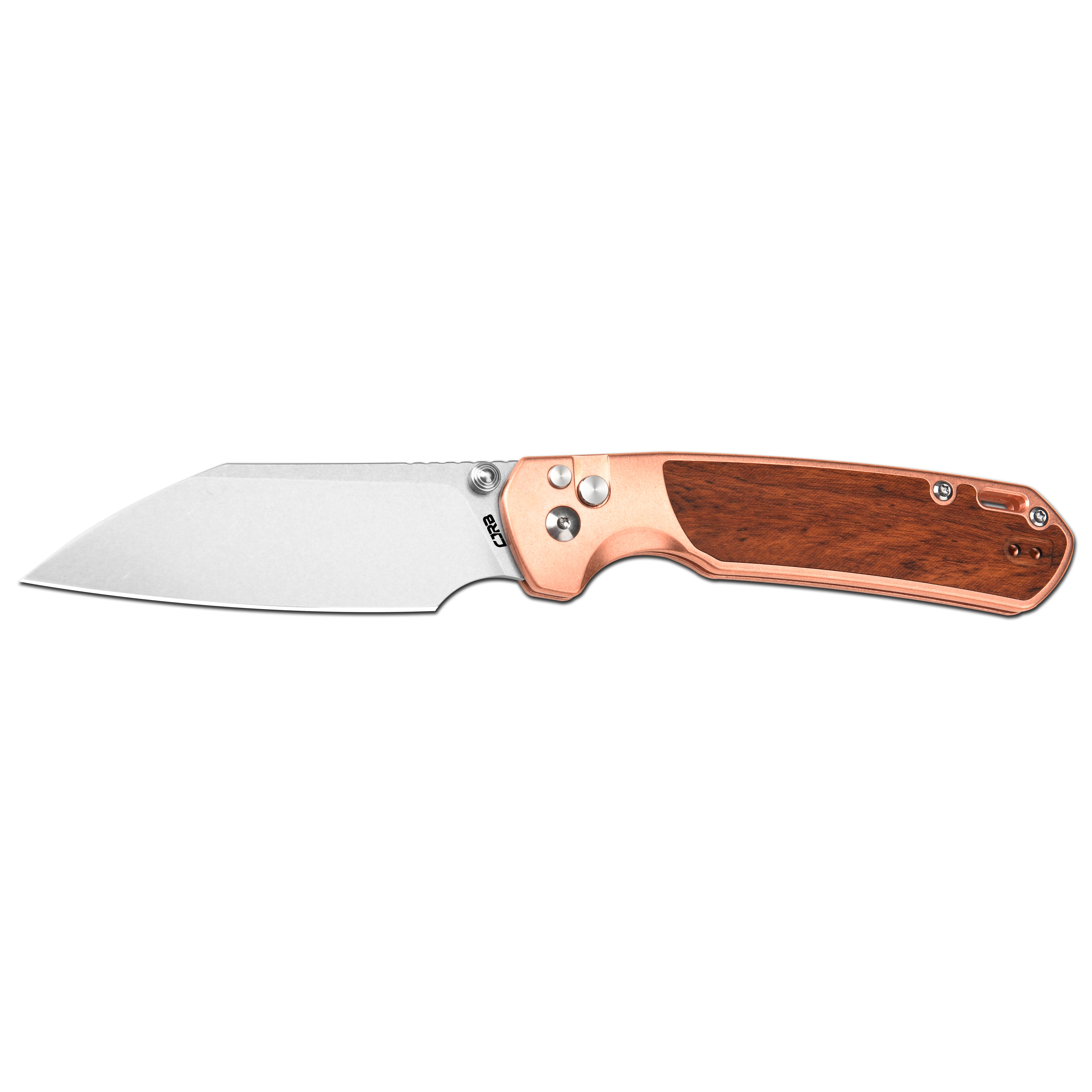 CJRB Large Pyrite Light J1945L folding knife side view
