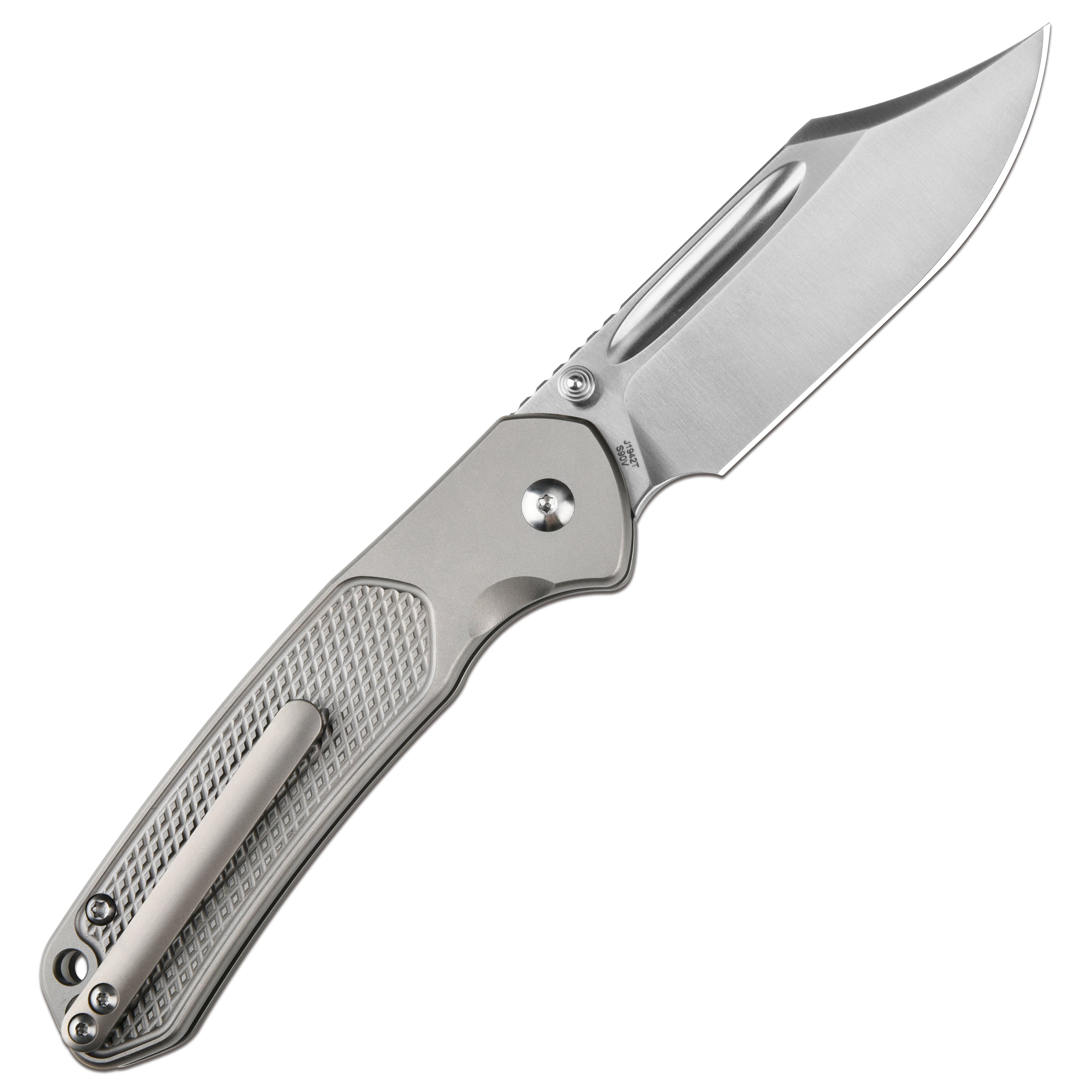CJRB Bowie Pyrite J1942T knife detail