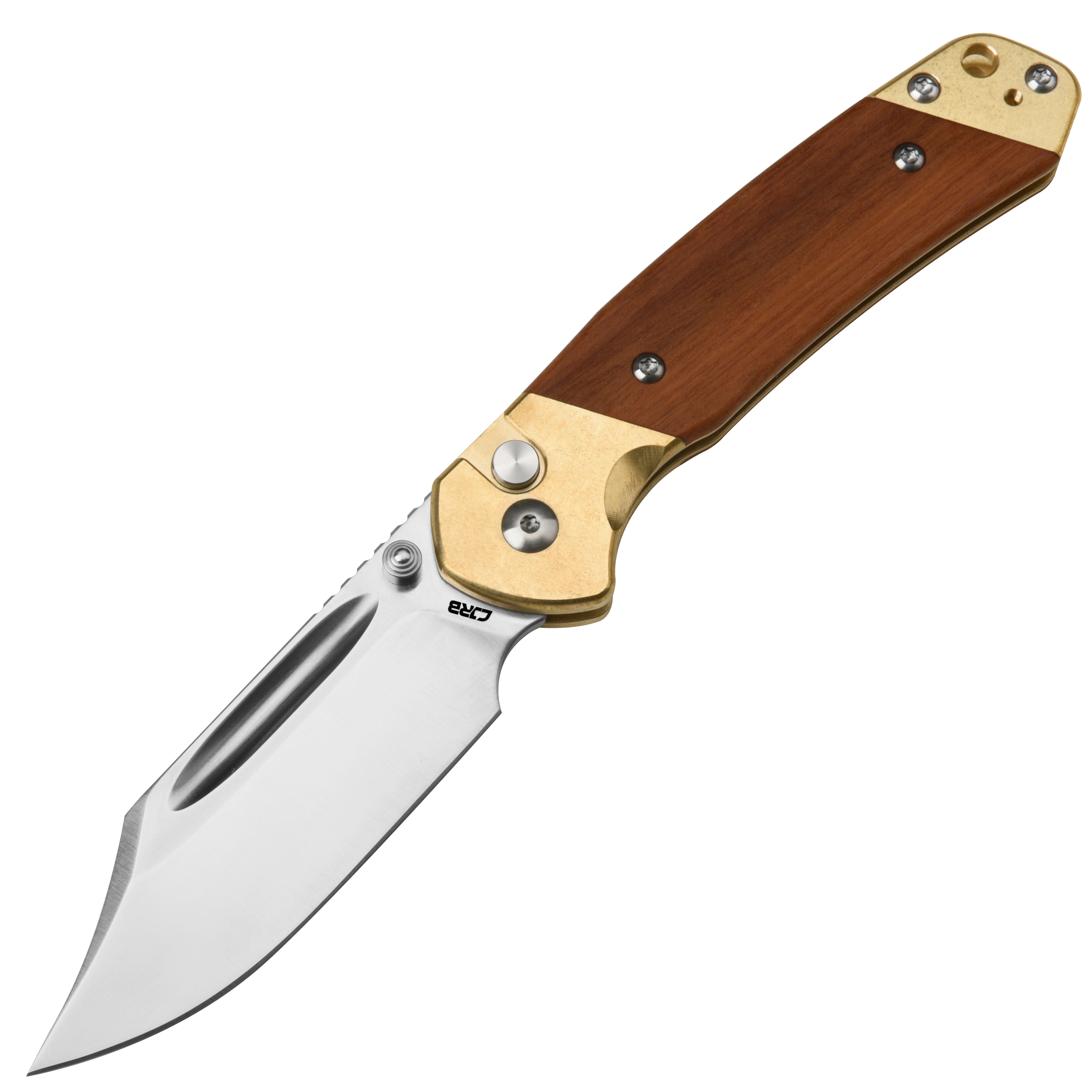 CJRB Bowie Pyrite J1942 folding knife with CPM-S90V blade
