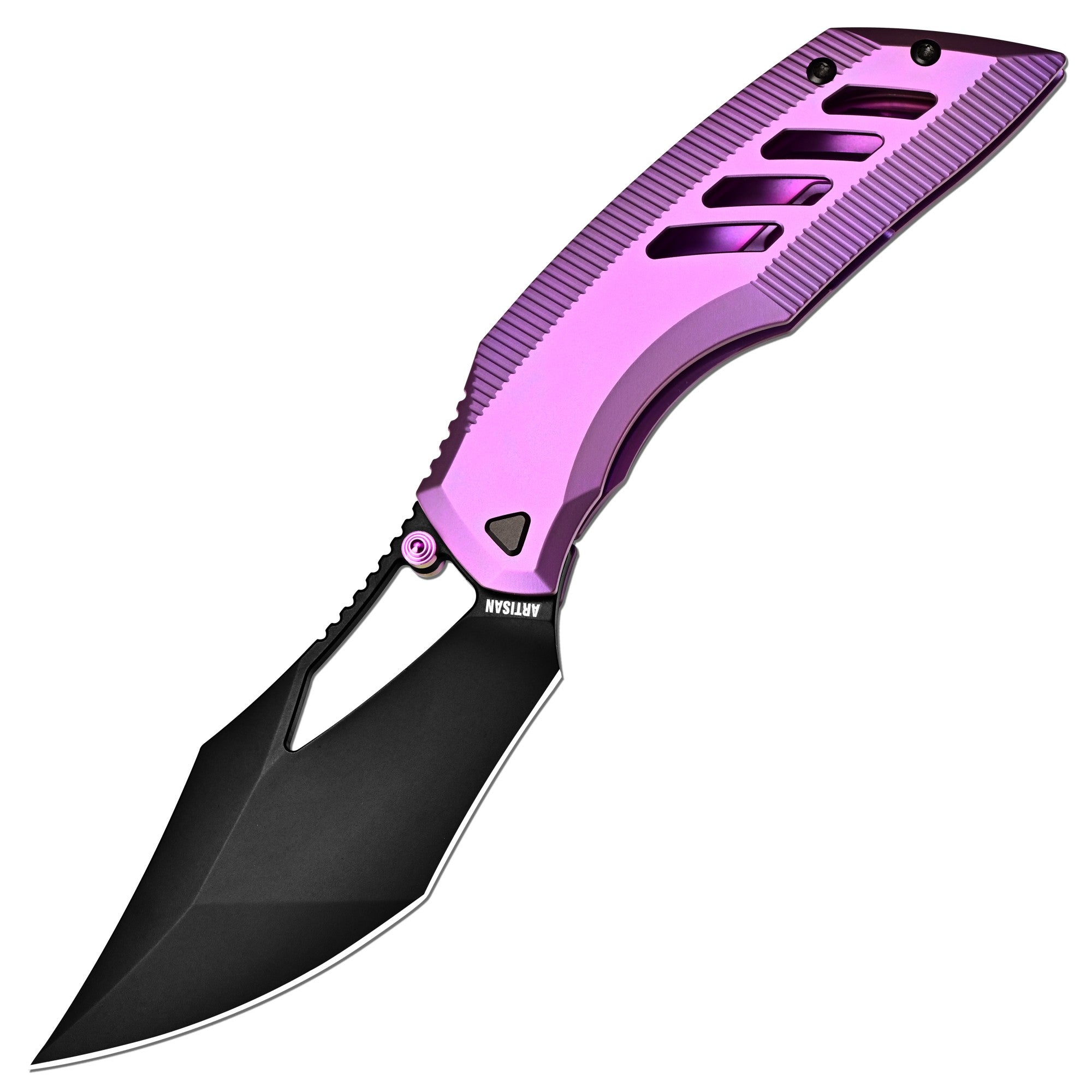 Artisan Cutlery Dark Wing 1887G-BPU folding knife with S35VN steel blade