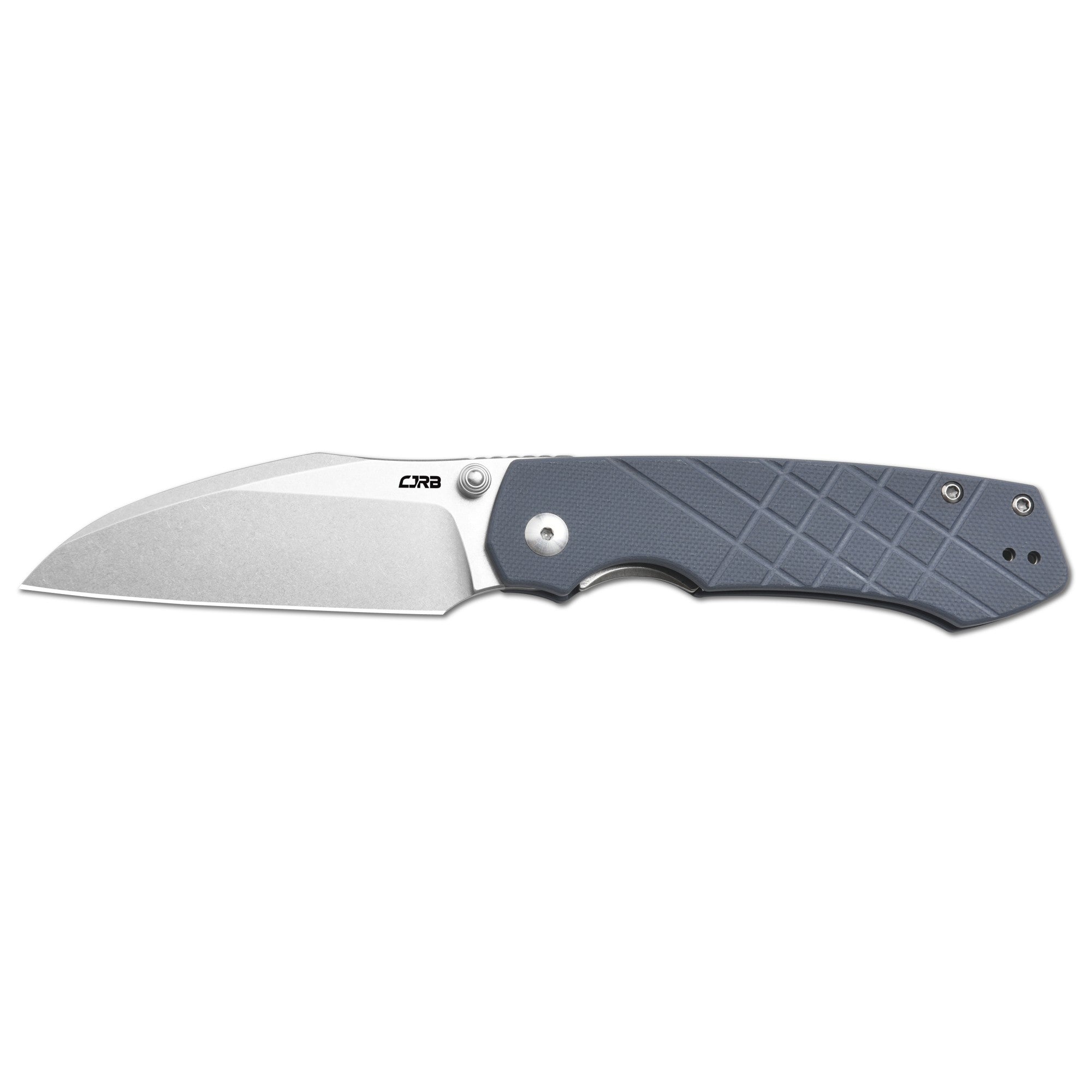 CJRB Kestrel Thumb Stud & Liner Lock Folding Knife Blue G10 Handle (3.31'' Stone Wash AR-RPM9 Steel Blade) J1962-BU