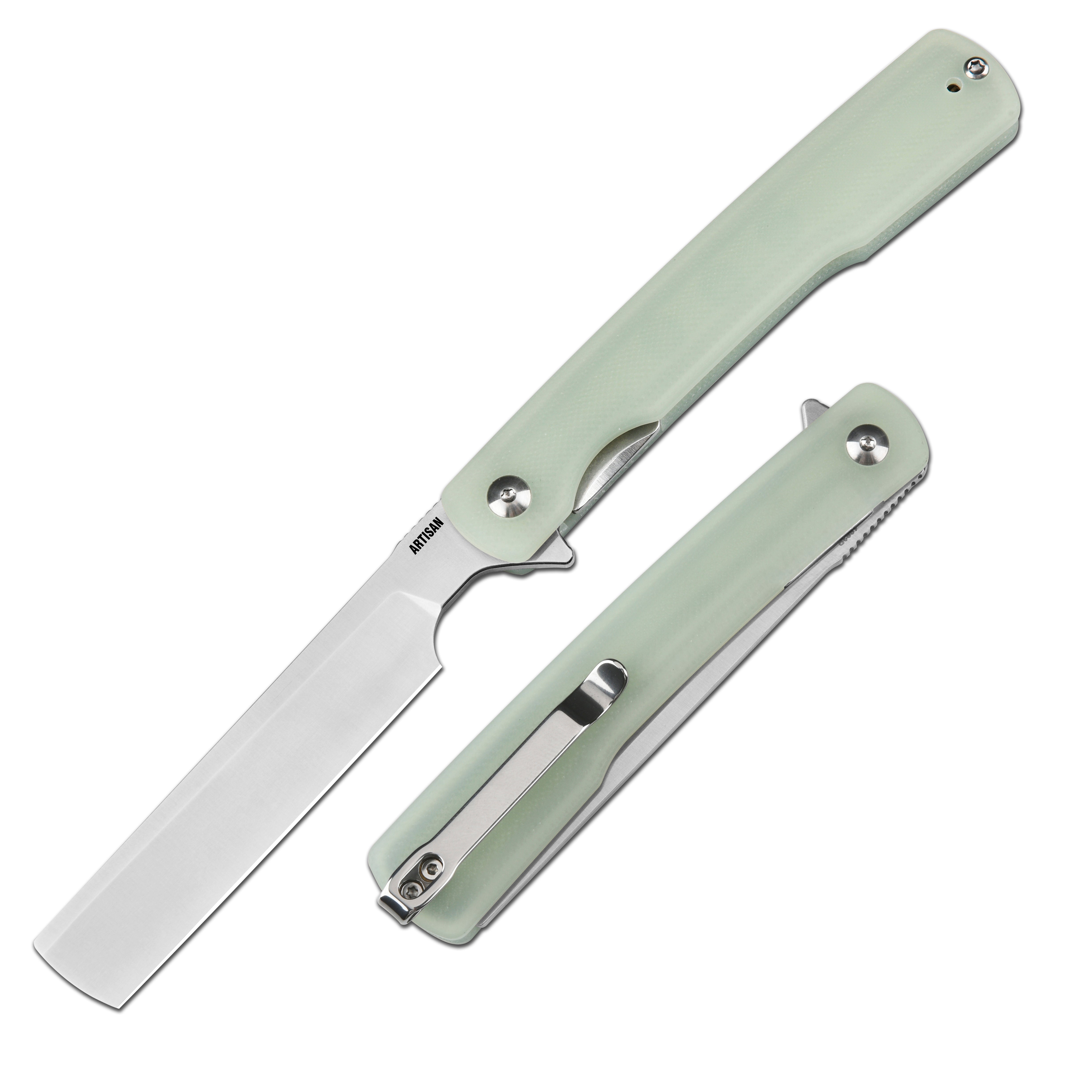 Artisan Cutlery Orthodox V2 1883P-NTG folding knife side view