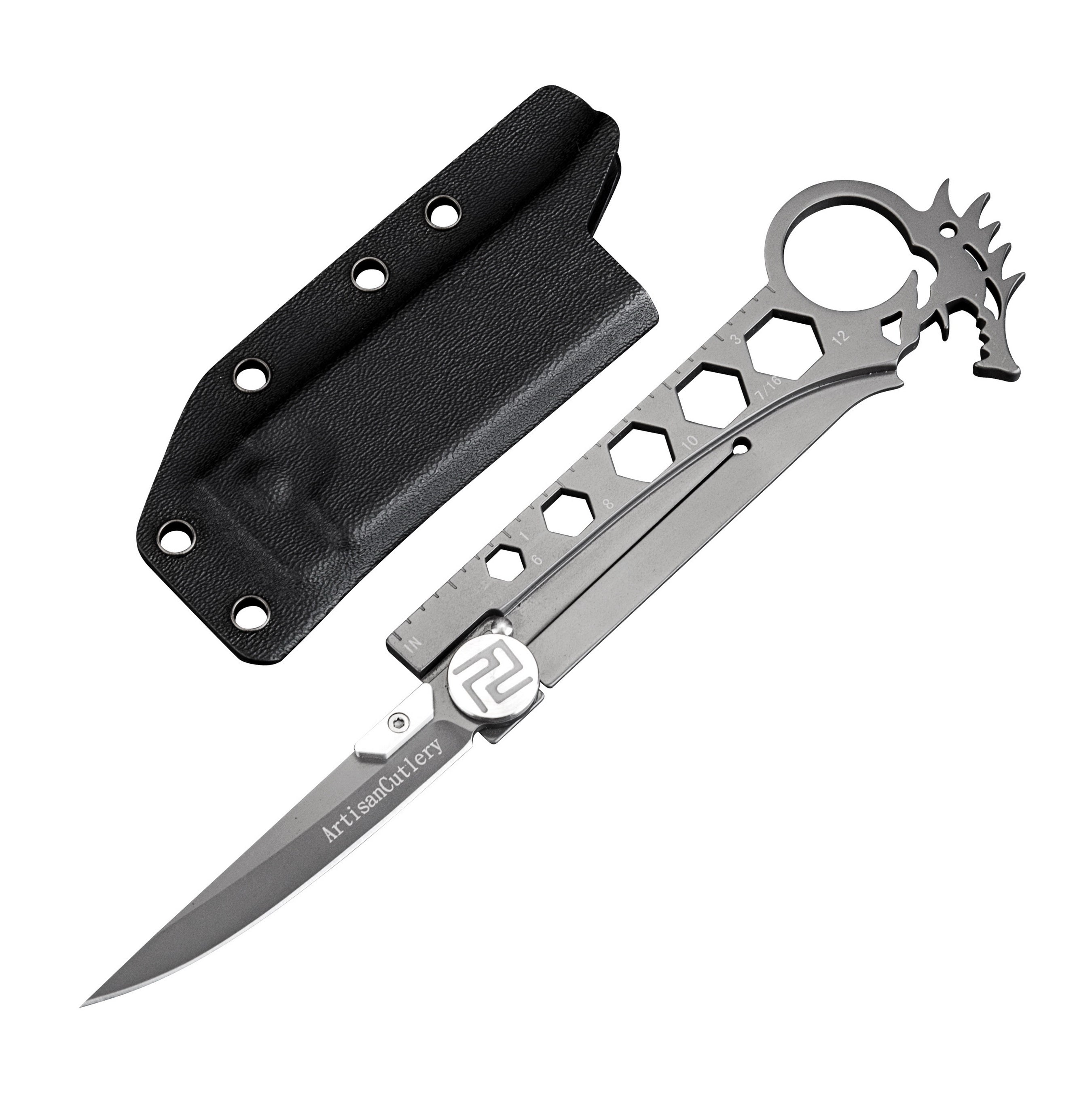 Artisan Cutlery Dragon ATG 1606 folding knife with steel blade
