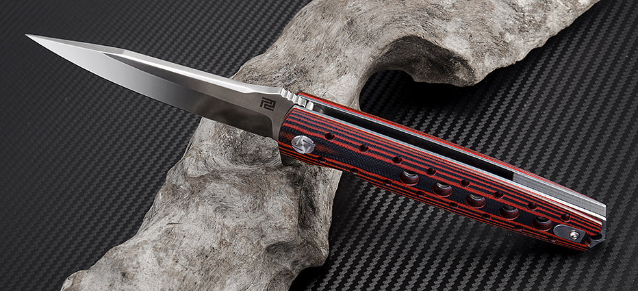 Virgina(ATZ-1807P)G10(Curve) Knife blade detail