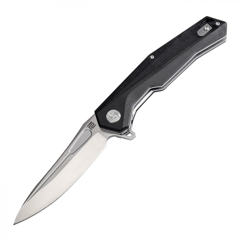 Zumwalt(ATZ-1808P)G10 Flat Black folding knife with steel blade