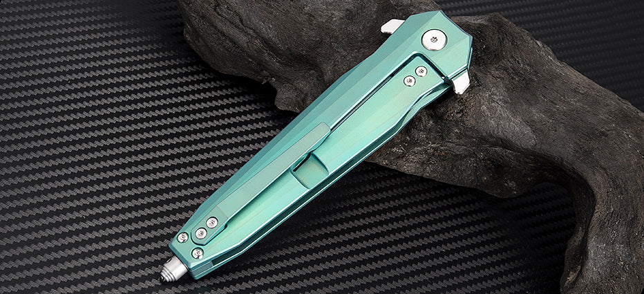 Artisan Cutlery Hornet 1810G folding knife with titanium handle
