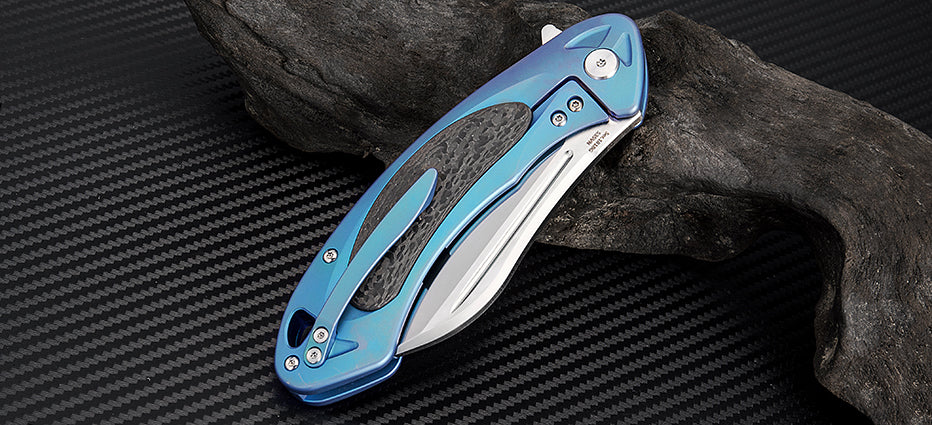 Artisan Cutlery Eterno 1818G folding knife with titanium handle