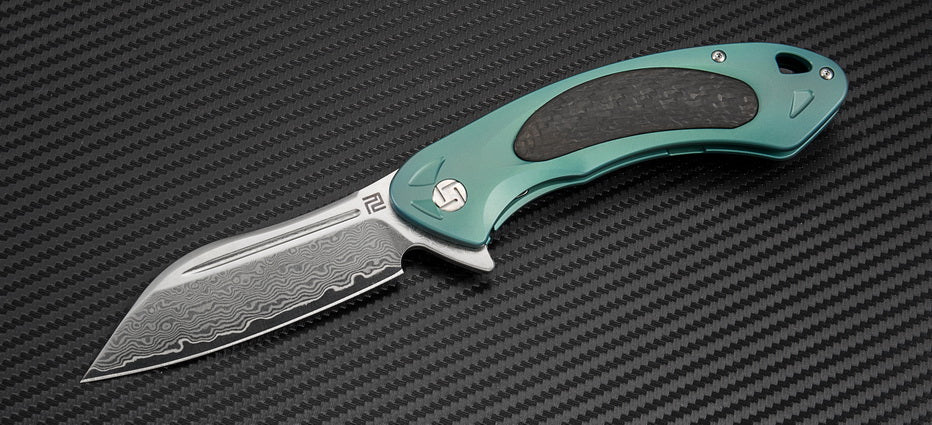 Artisan Cutlery Eterno 1818GD folding knife with titanium handle
