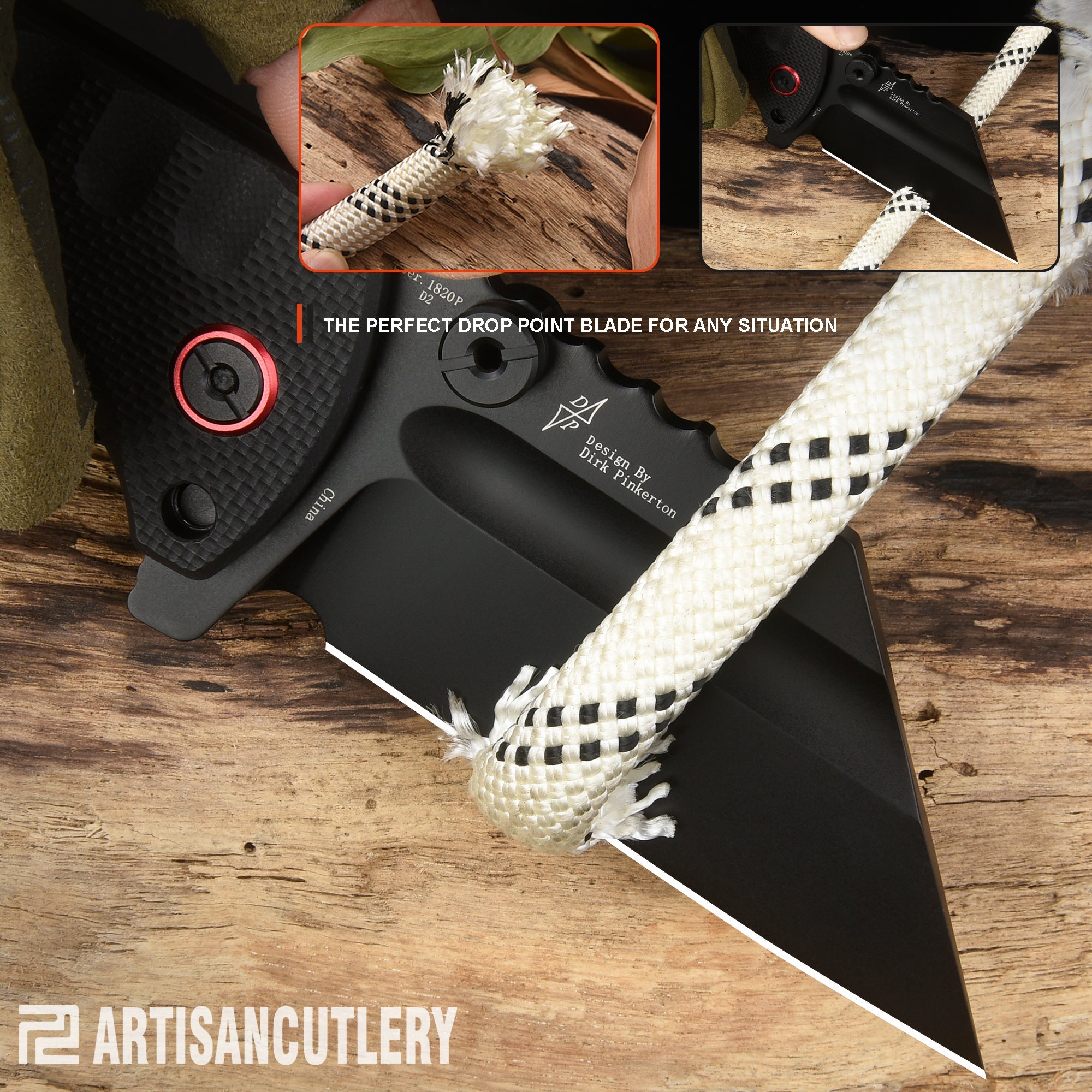 Artisan Cutlery Proponent 1820P folding knife side view