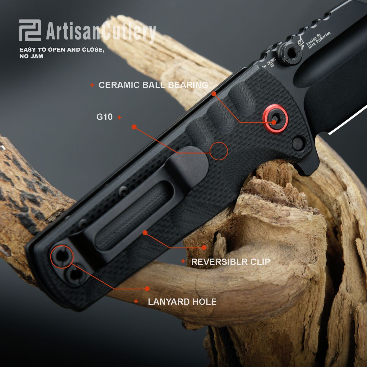 Artisan Cutlery Proponent 1820PS knife detail