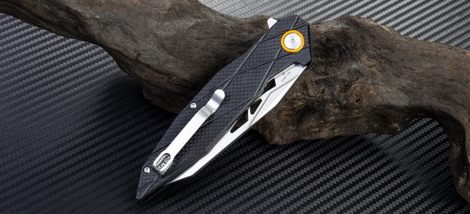 Artisan Cutlery Cygnus 1827P blade detail