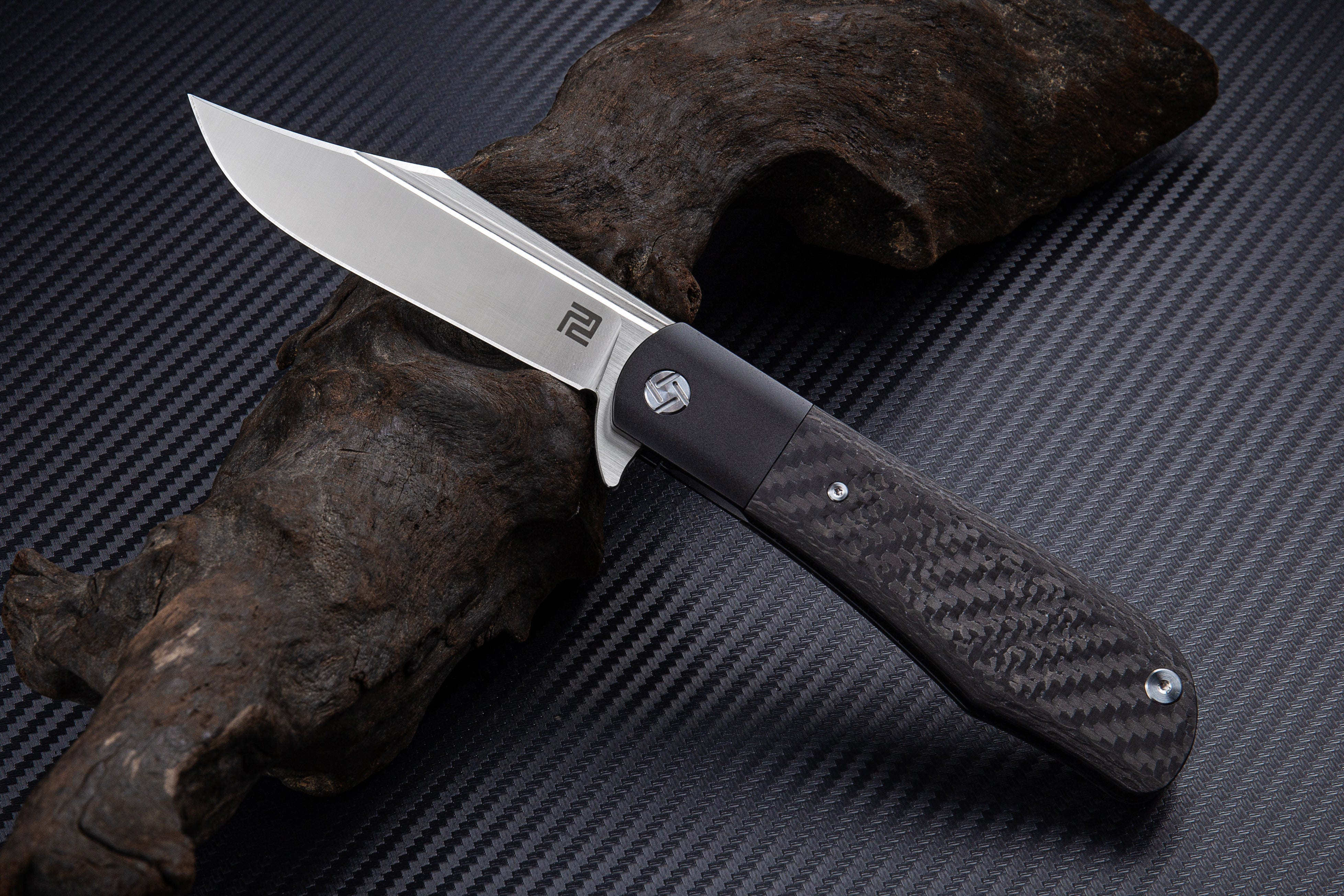 Artisan Cutlery Hyperion 1834G folding knife with titanium handle