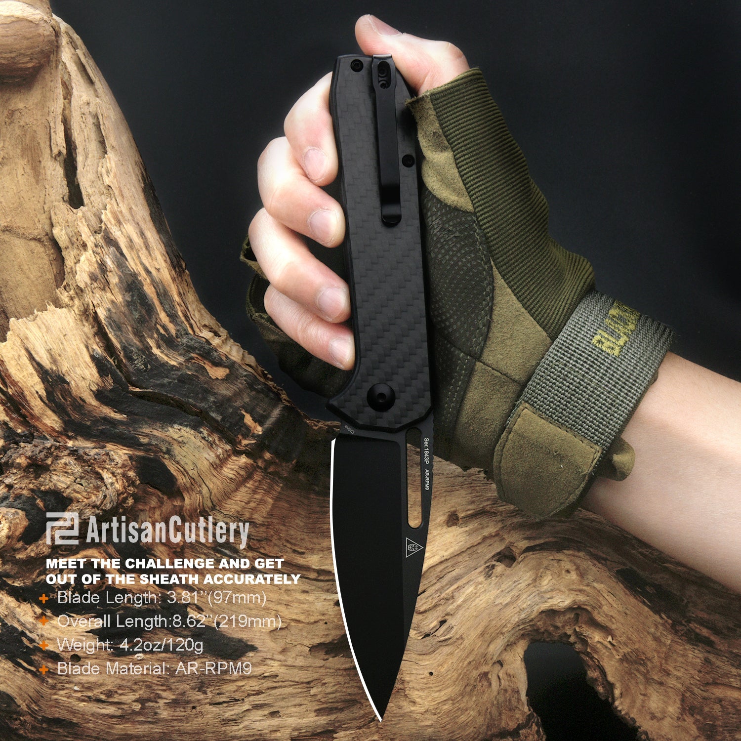Artisan Cutlery Arion 1843P knife detail