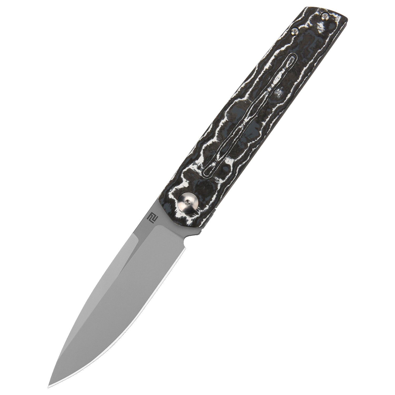 Artisan Cutlery Sirius 1849G folding knife with Fat Carbon handle