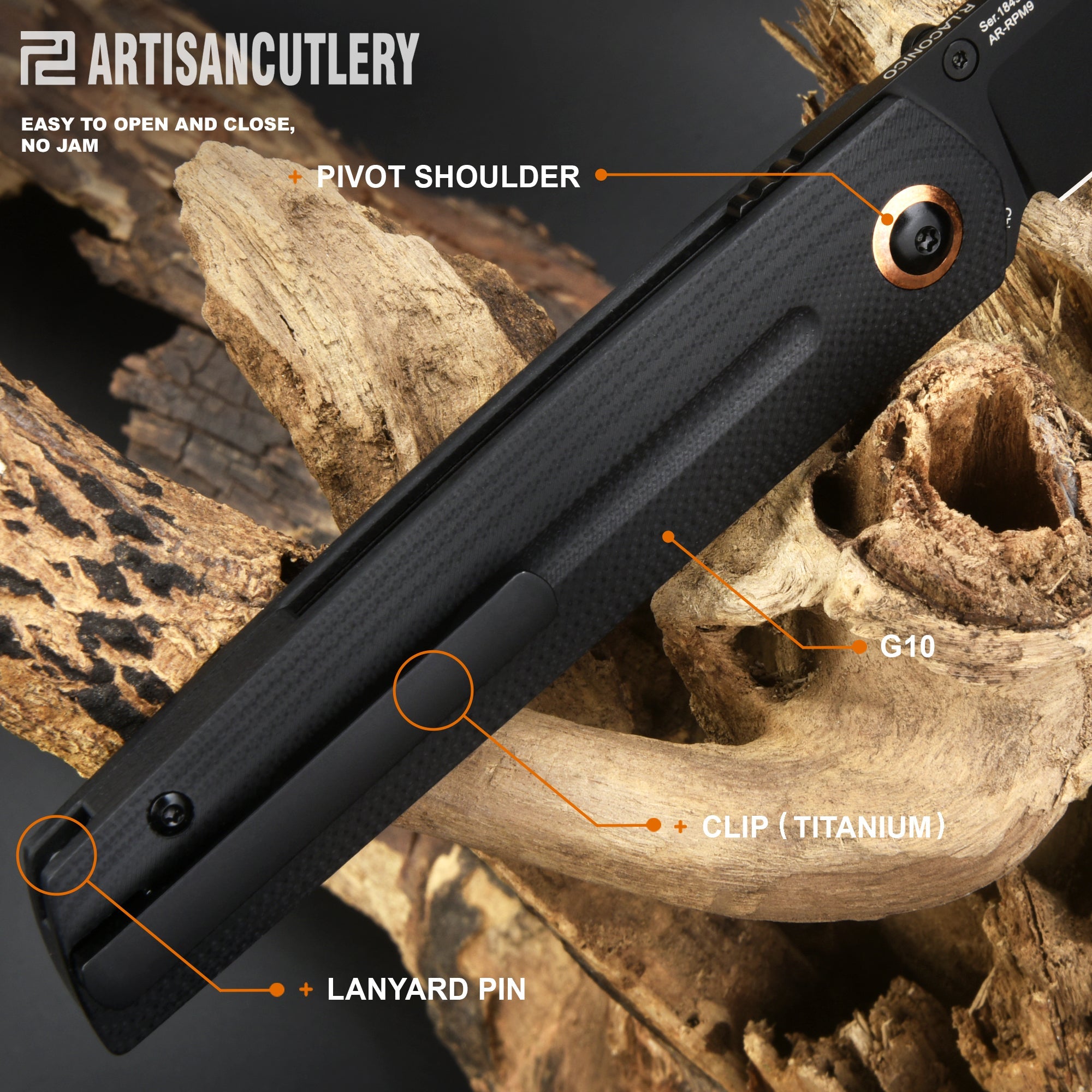 Artisan Cutlery Sirius 1849P knife detail