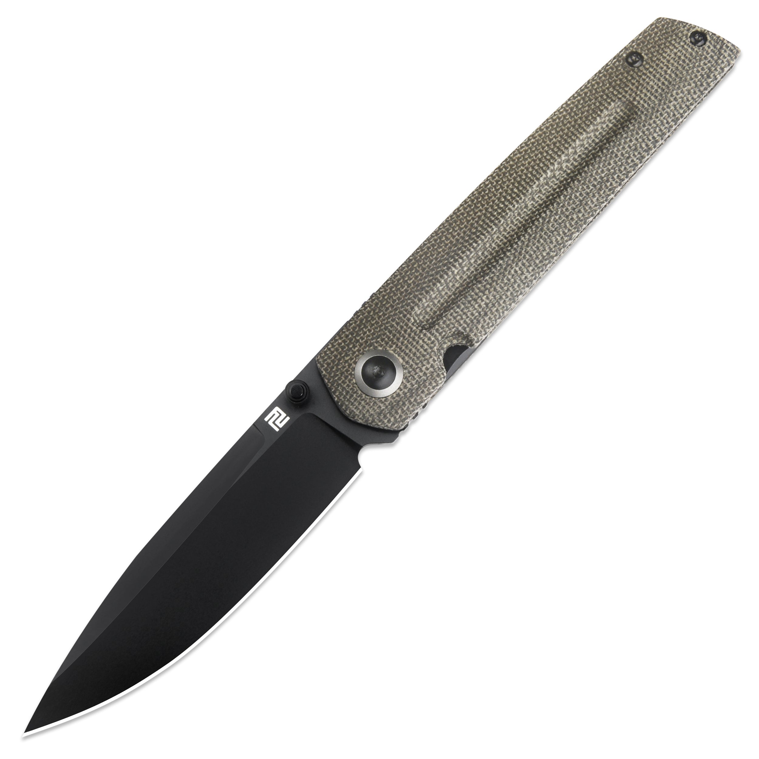 Artisan Cutlery Sirius 1849P folding knife with S35VN black PVD blade