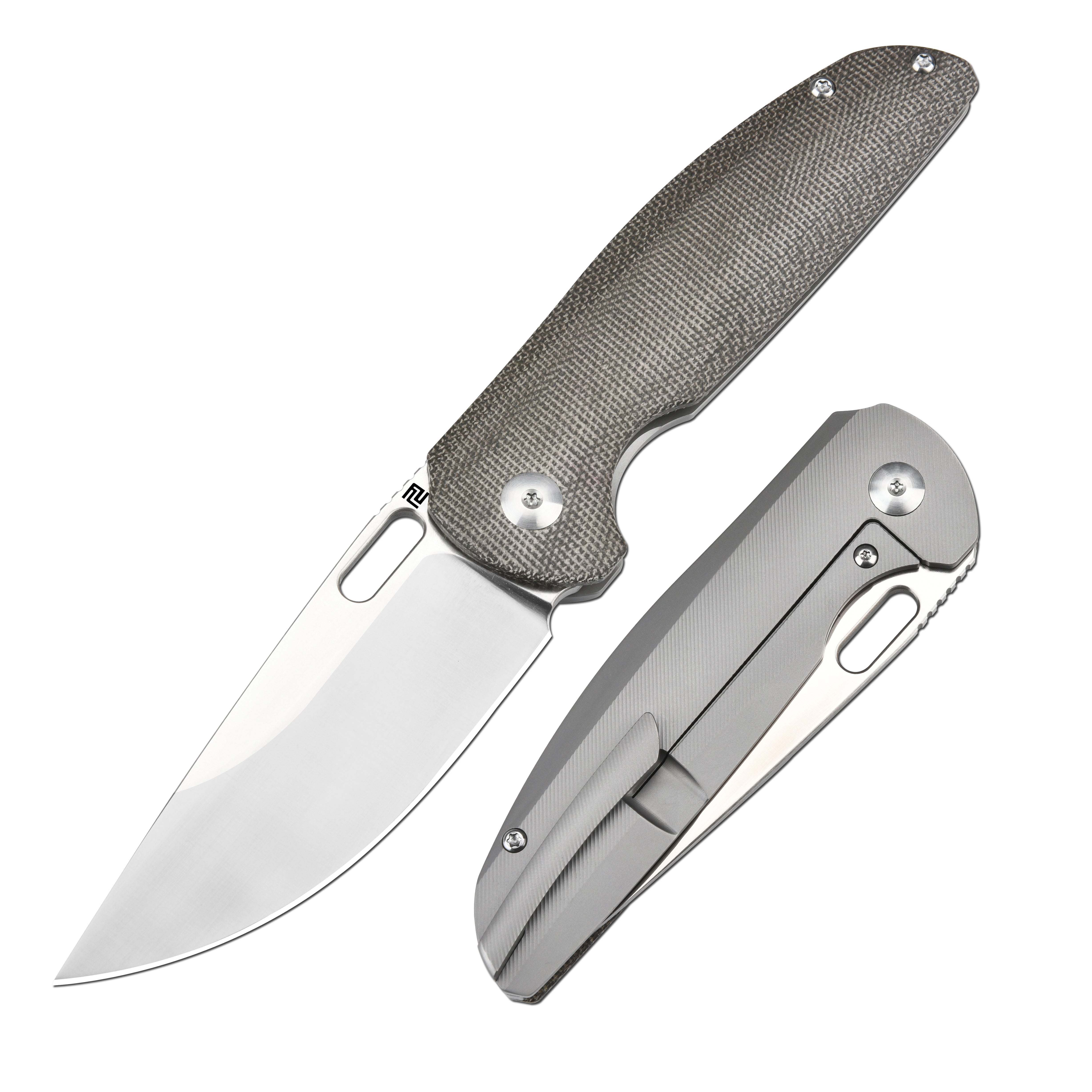 Artisan Cutlery Satyr 1852G folding knife with Micarta handle
