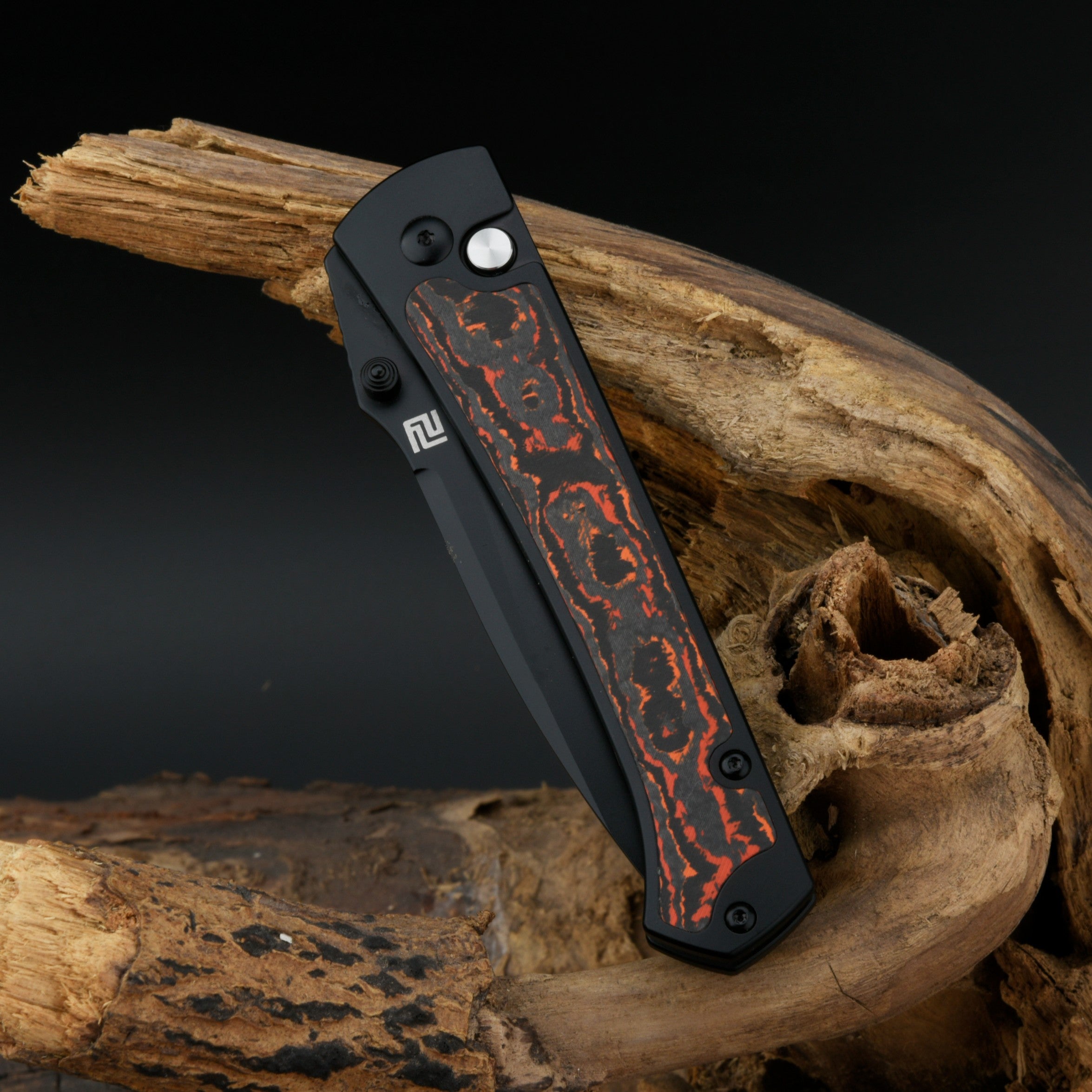 Artisan Cutlery Andromeda 1856G folding knife with Fat Carbon handle
