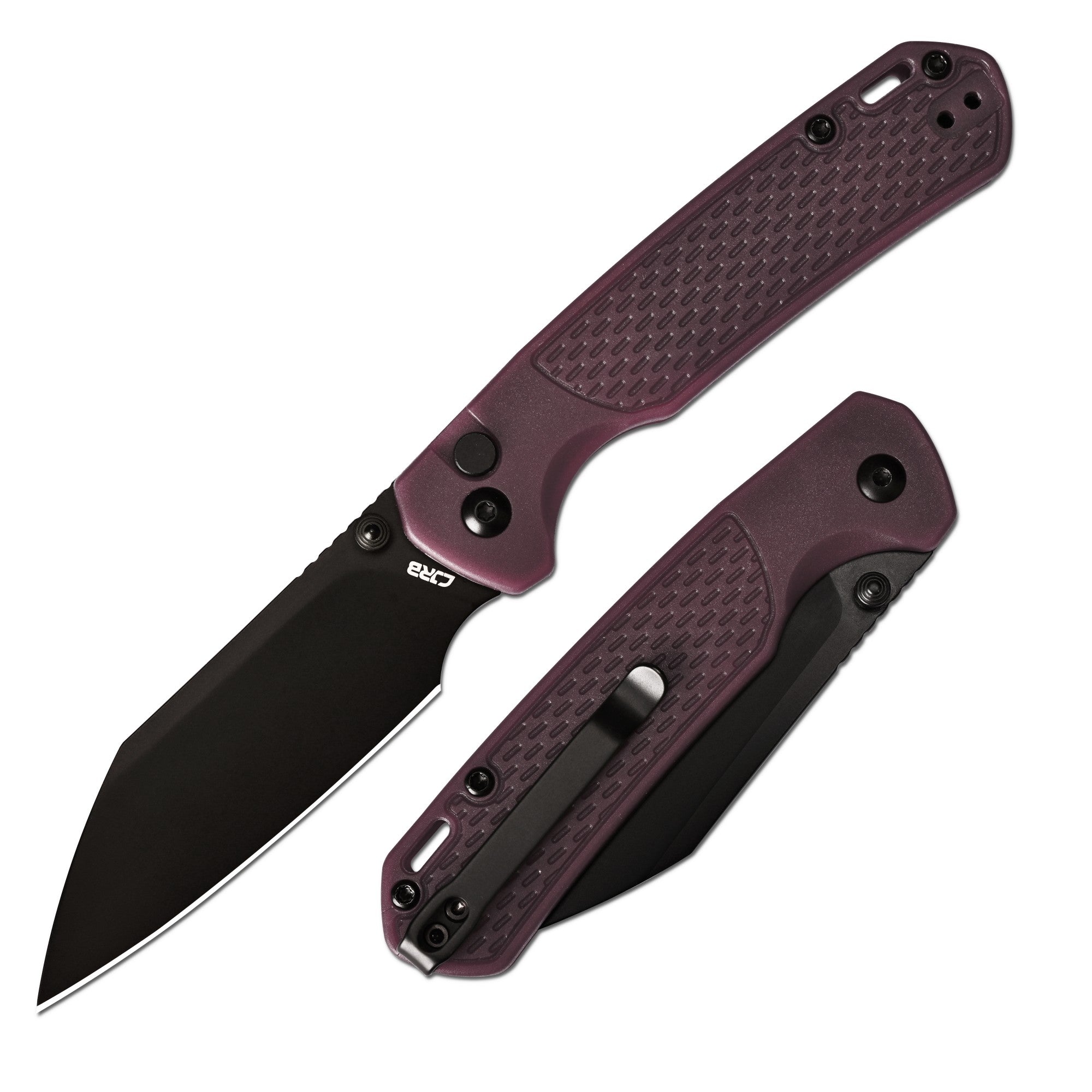 CJRB Pyrite Light J1945-BRD folding knife detail view