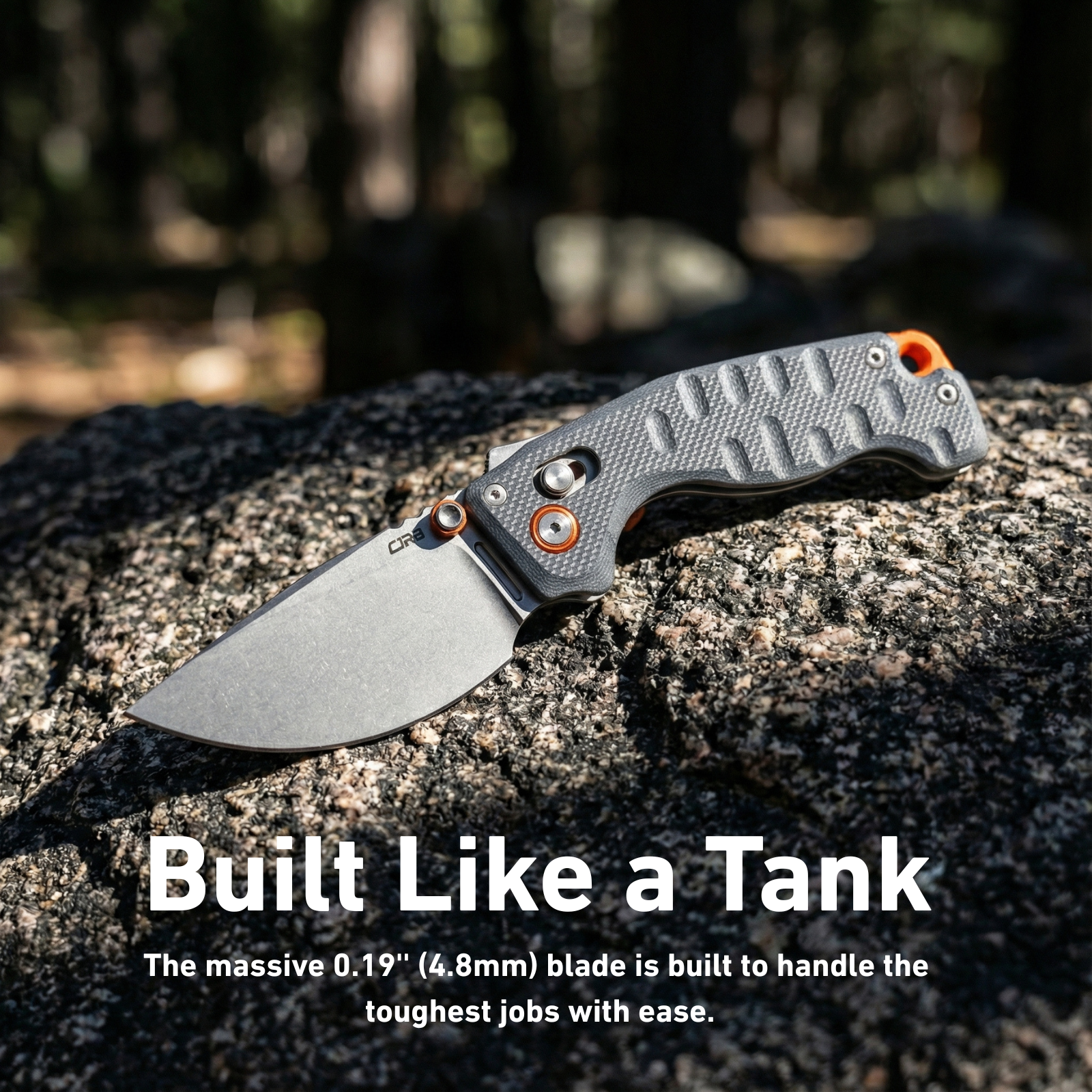CJRB Doubletap J1970-BU folding knife with blue G10 handle