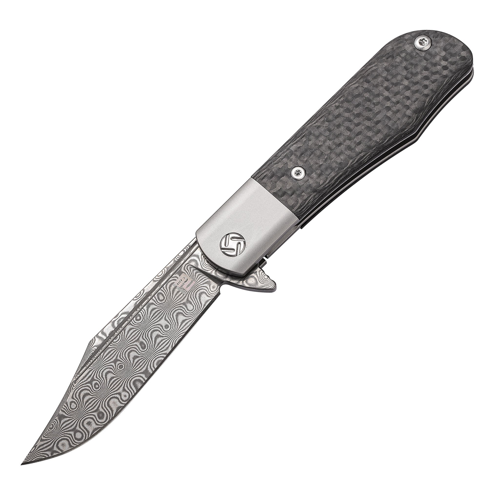 Artisan Cutlery Hyperion folding knife with Damascus blade