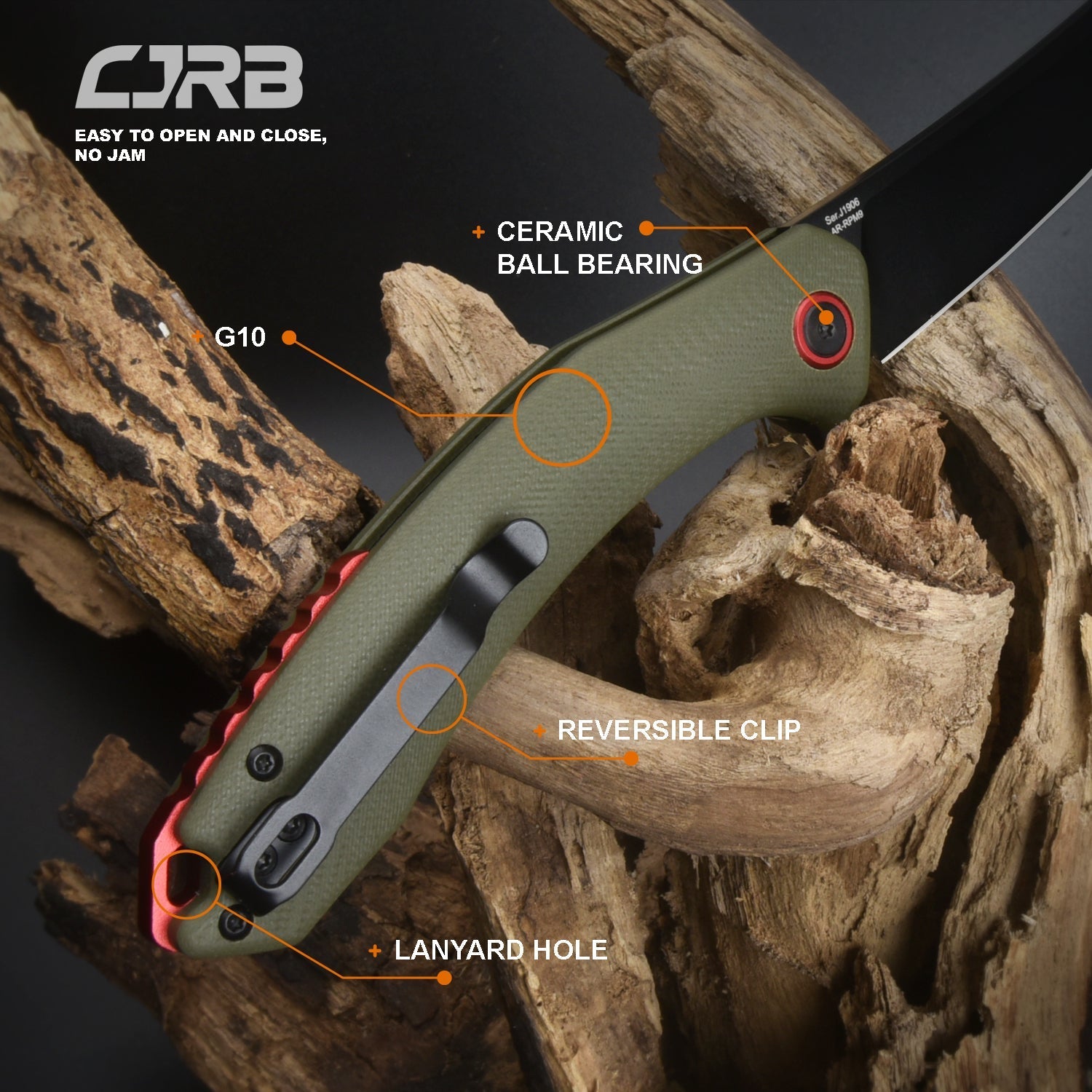 CJRB Gobi J1906-BGNC blade detail