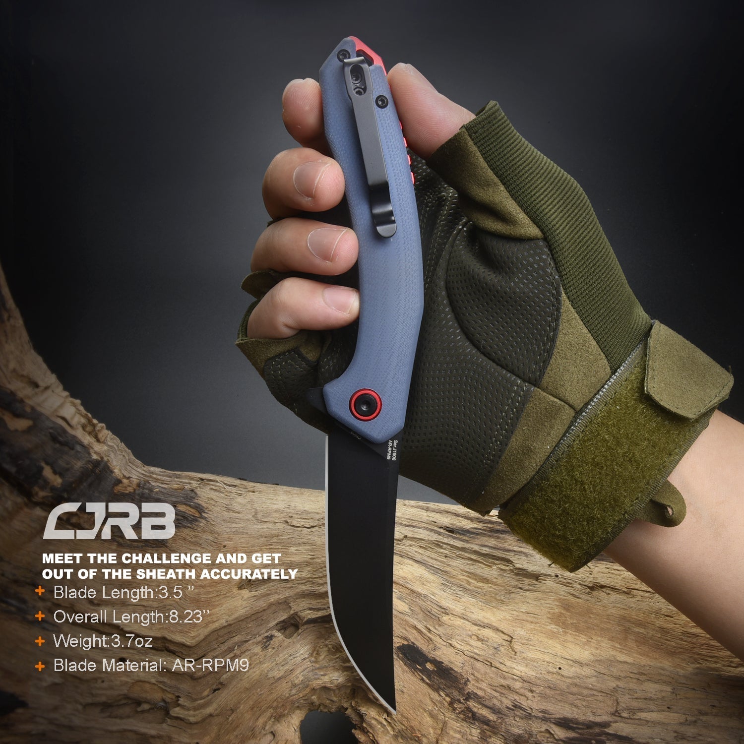 CJRB Gobi J1906-BGYC folding knife side view