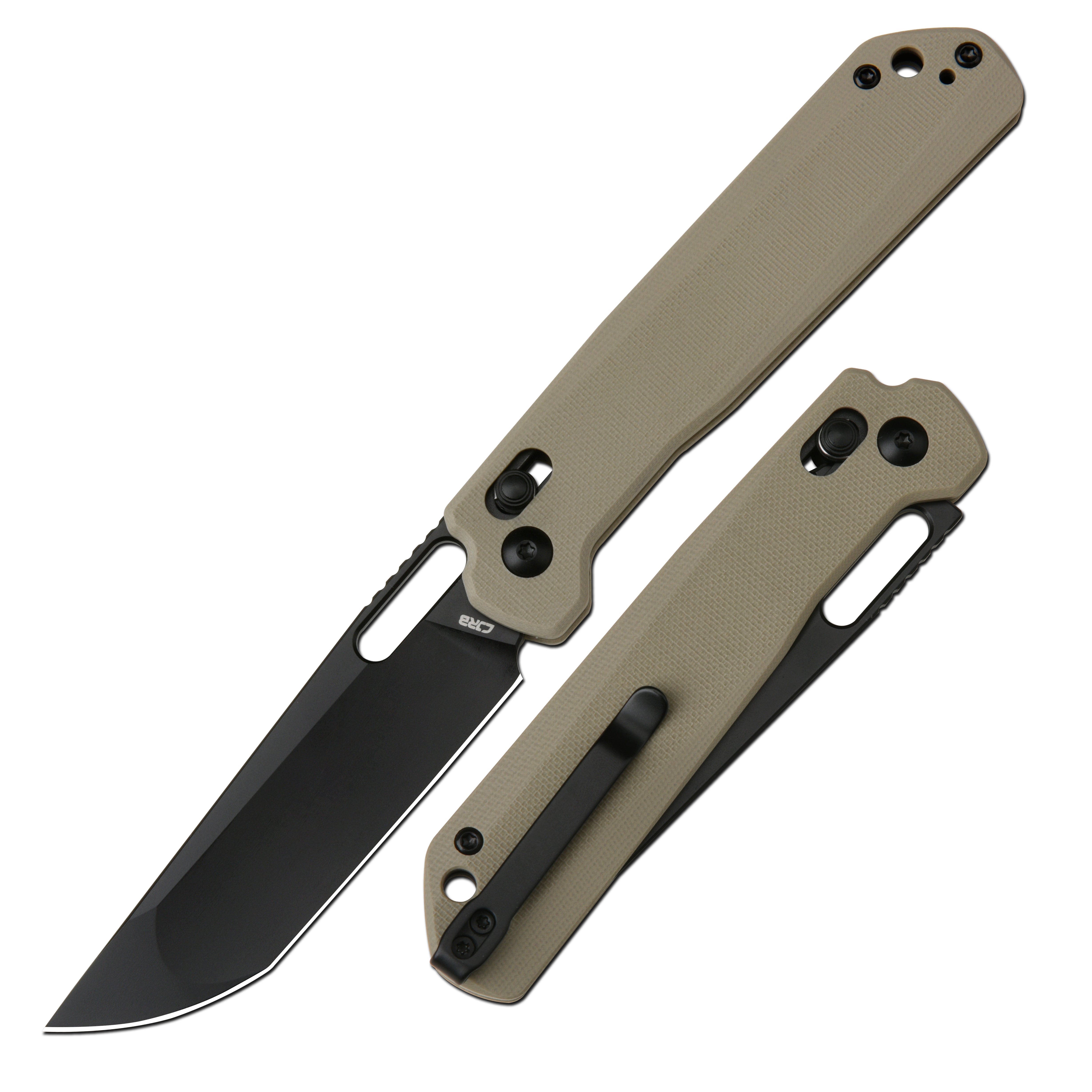 CJRB Bellona J1947-BDE folding knife with black G10 handle