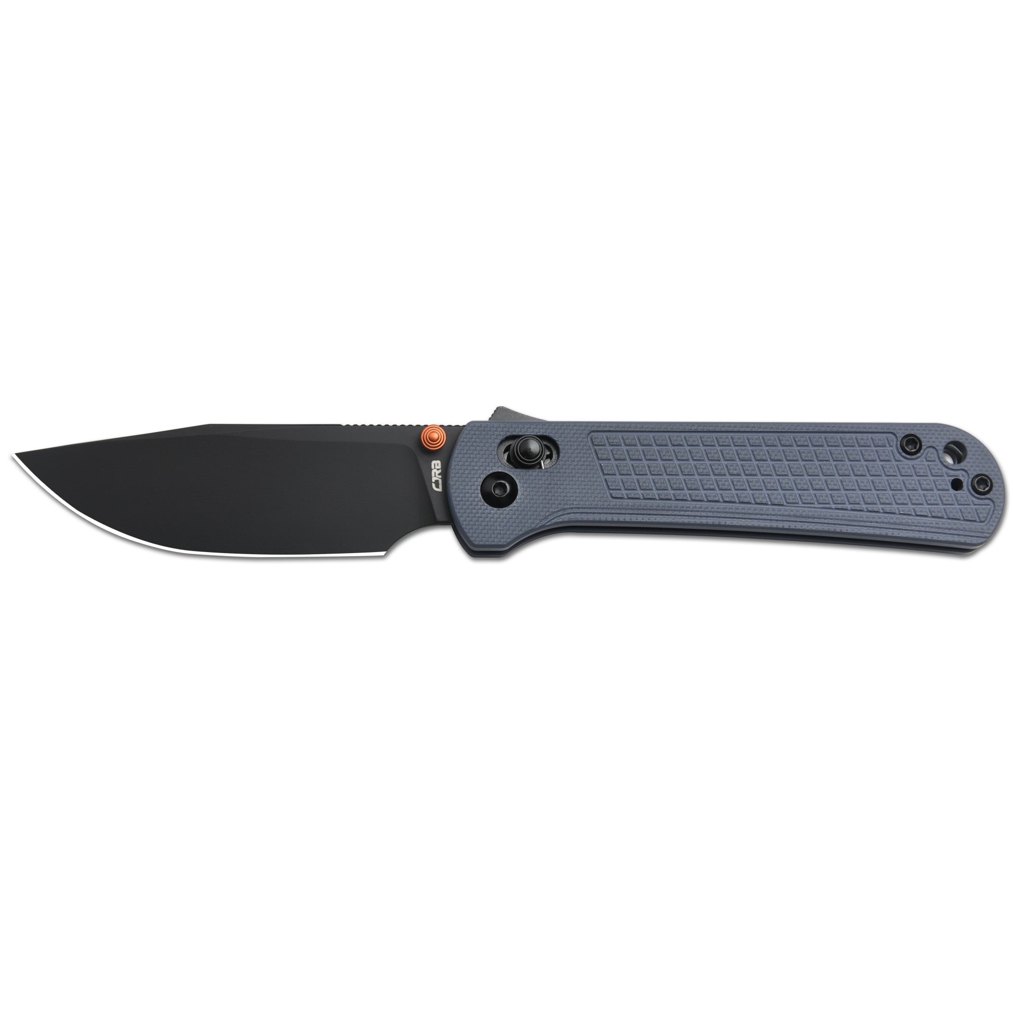 CJRB Bolt Thumb Stud & Recoil Lock V2 Folding Knife Blue G10 Handle (3.25'' Black PVD Coating AR-RPM9 Steel Blade) J1960-BGY