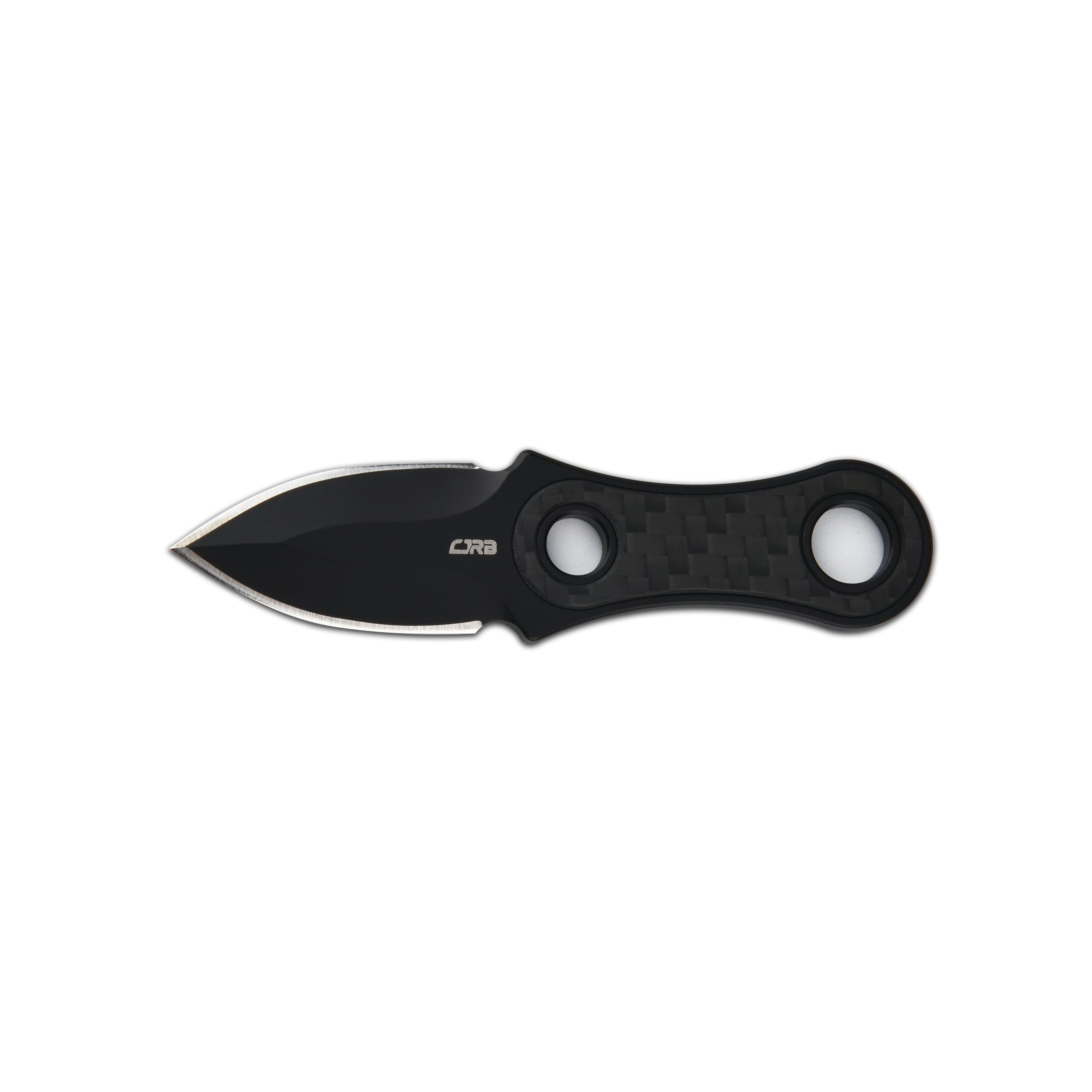 CJRB Knap J1940-BCF fixed blade knife side view