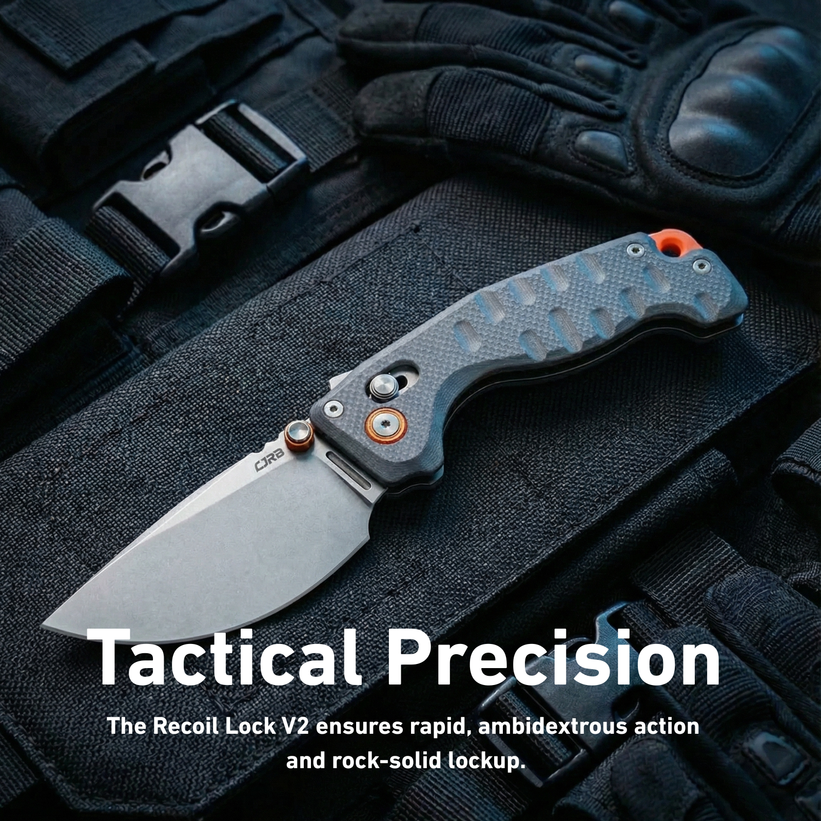CJRB Doubletap J1970-BU knife detail