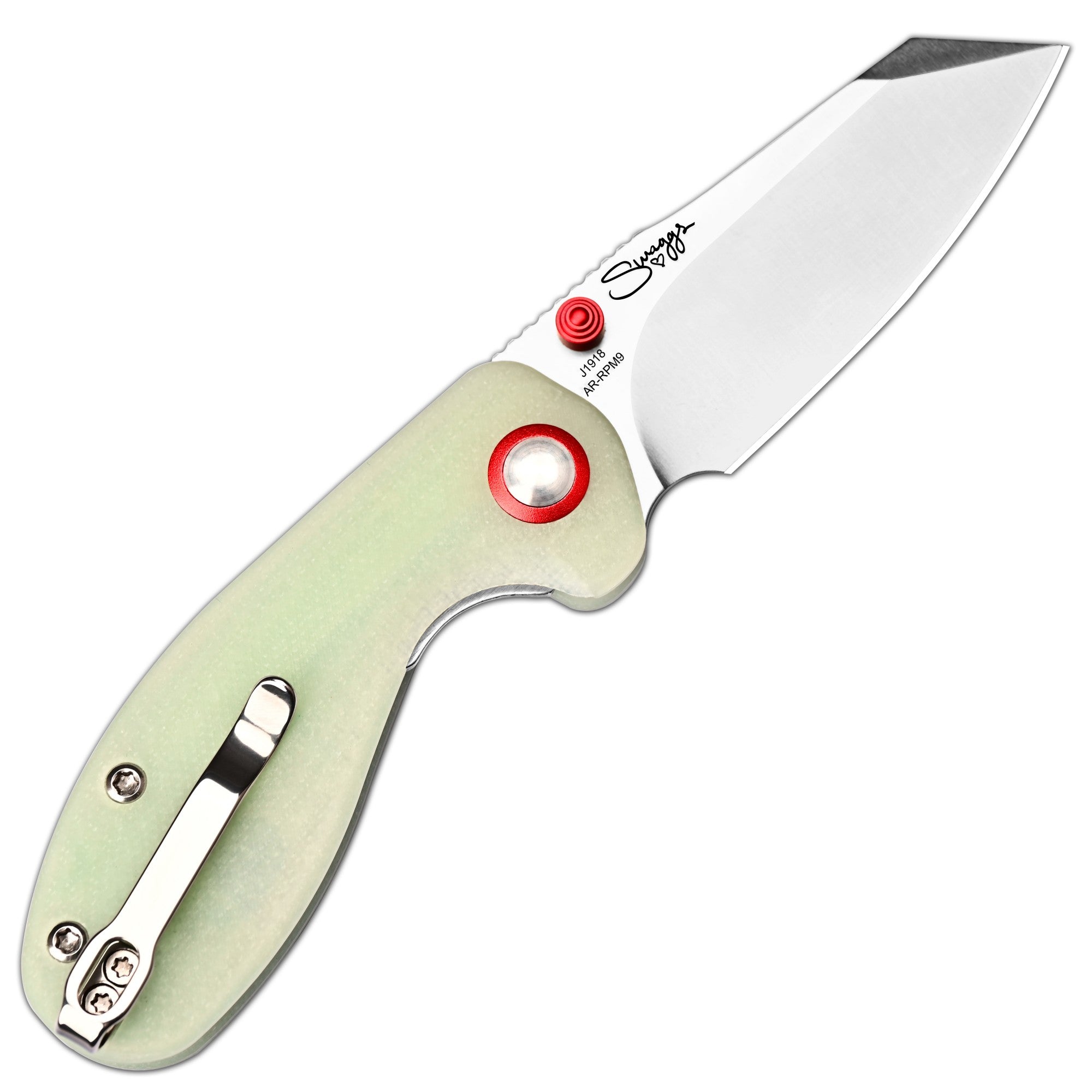 CJRB Maileah J1918-GD folding knife detail view