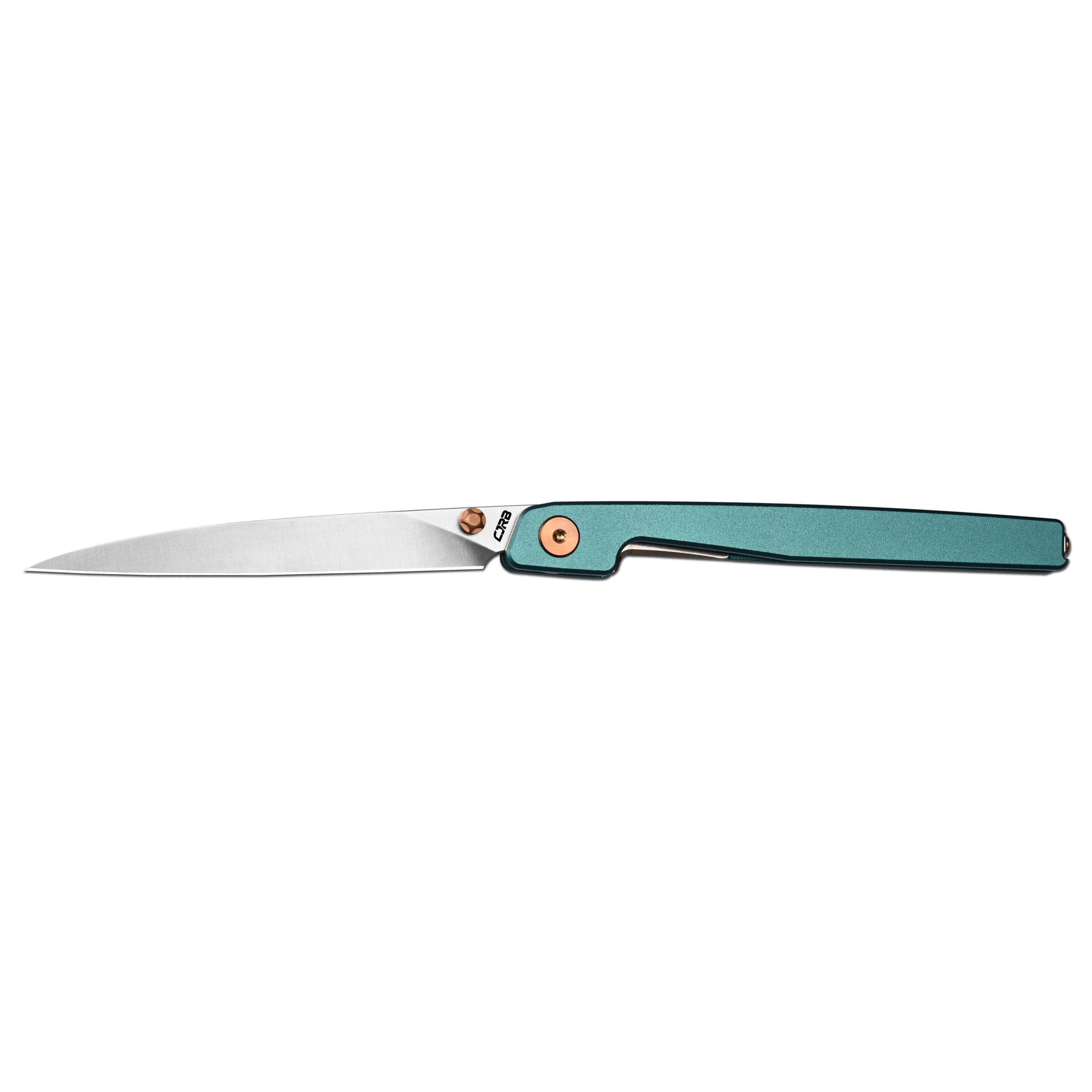 CJRB Lanky Thumb Stud & Liner Lock Knife Blue Aluminum Handle (3.58'' AR-RPM9 Sand Polish Blade) J1965-BU