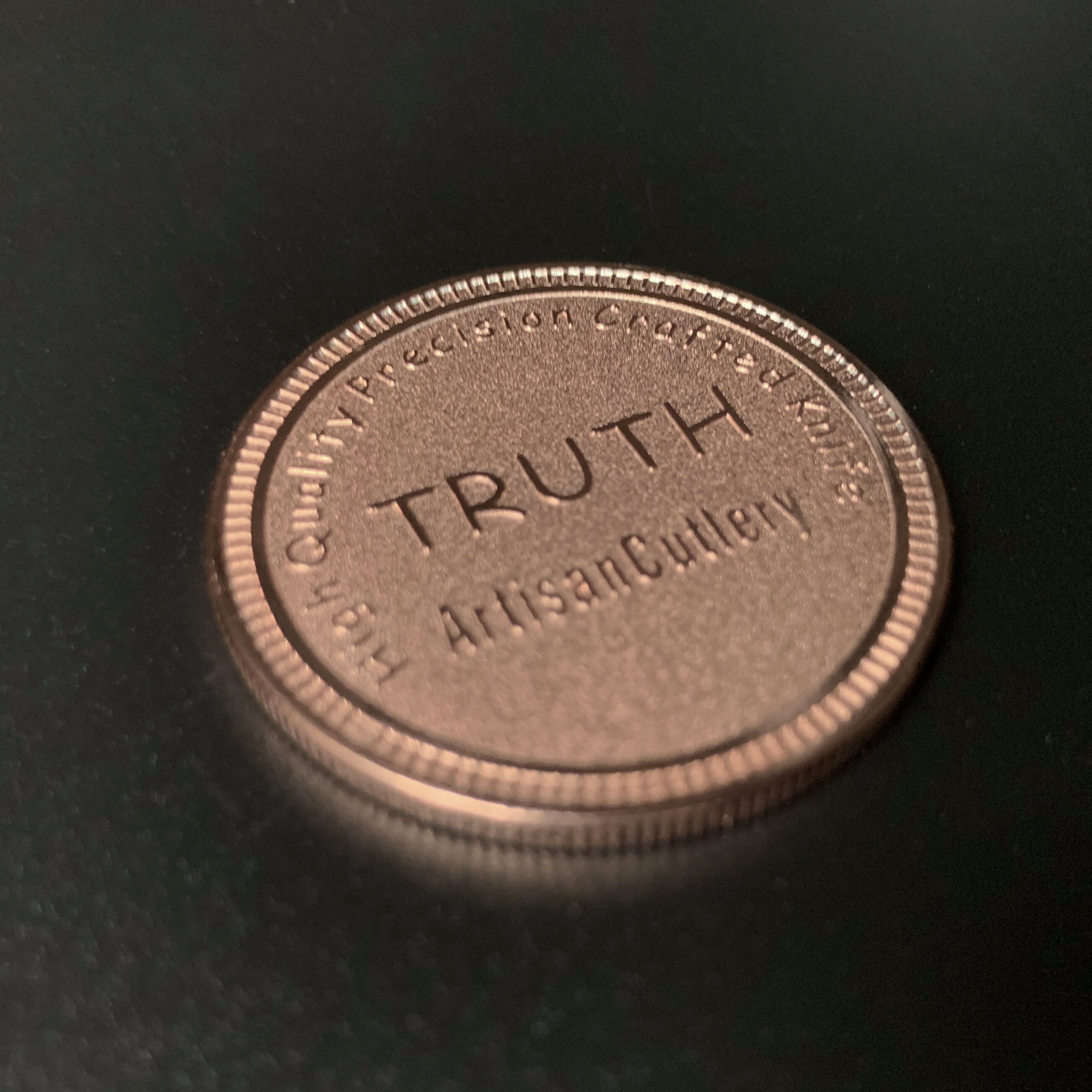 Artisan Cutlery Truth or Dare blade detail