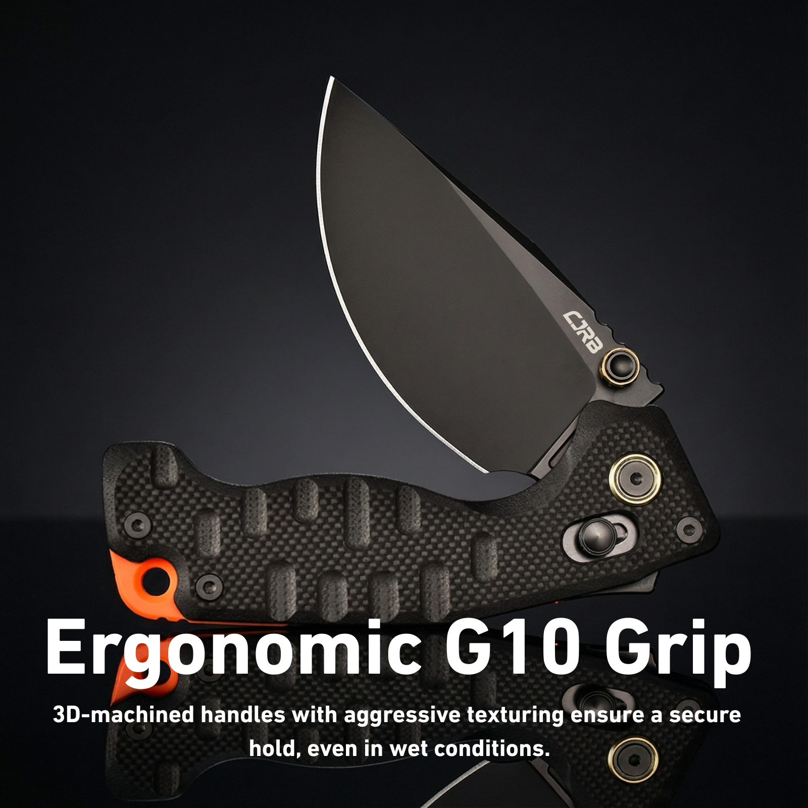 CJRB Doubletap J1970-BBK blade detail