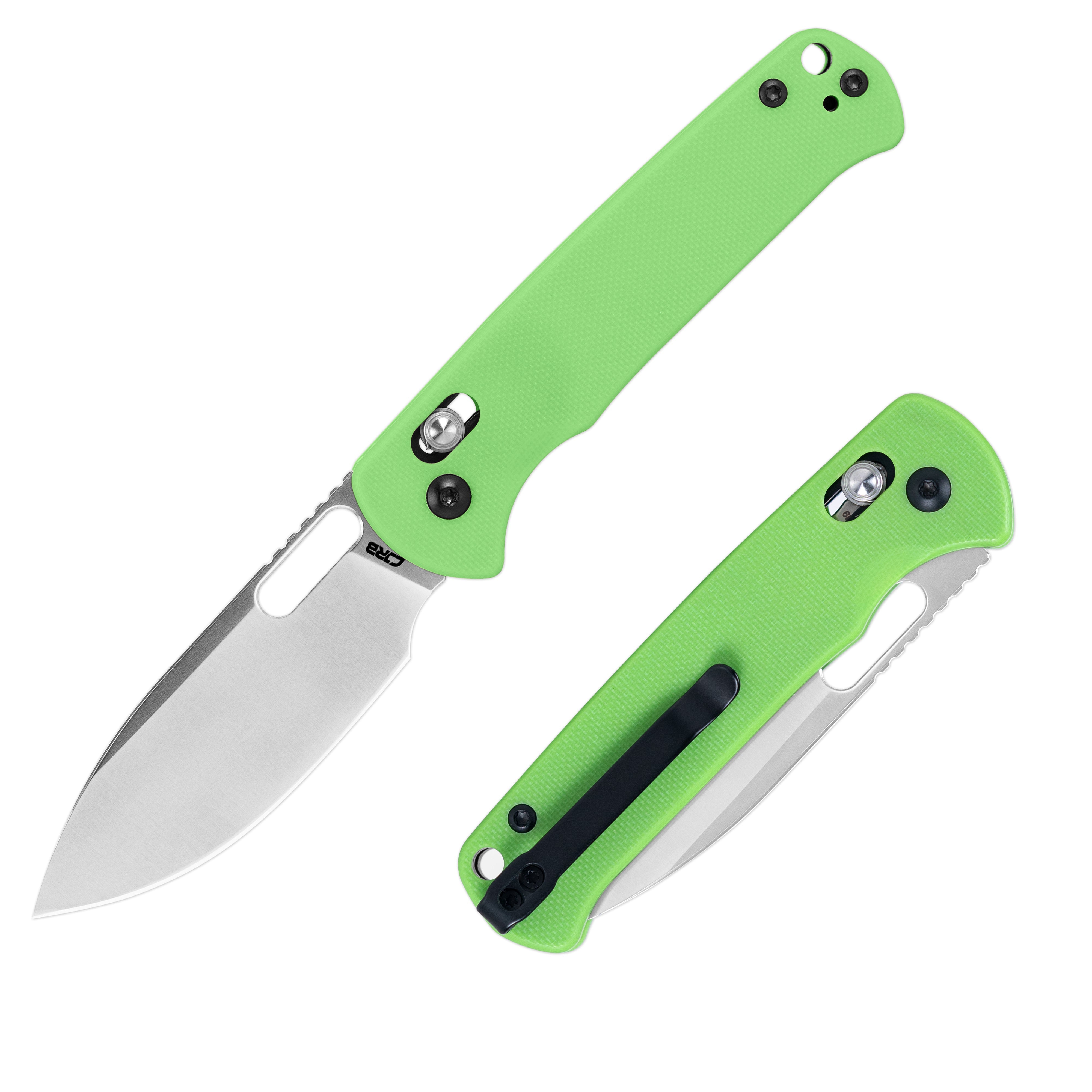 CJRB Hectare J1935-GN folding knife with green G10 handle