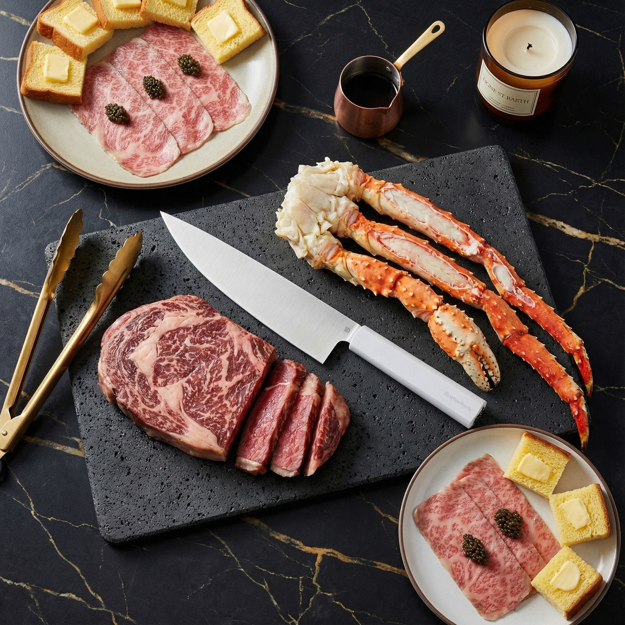 Butterfork Purest 8" chef knife side view