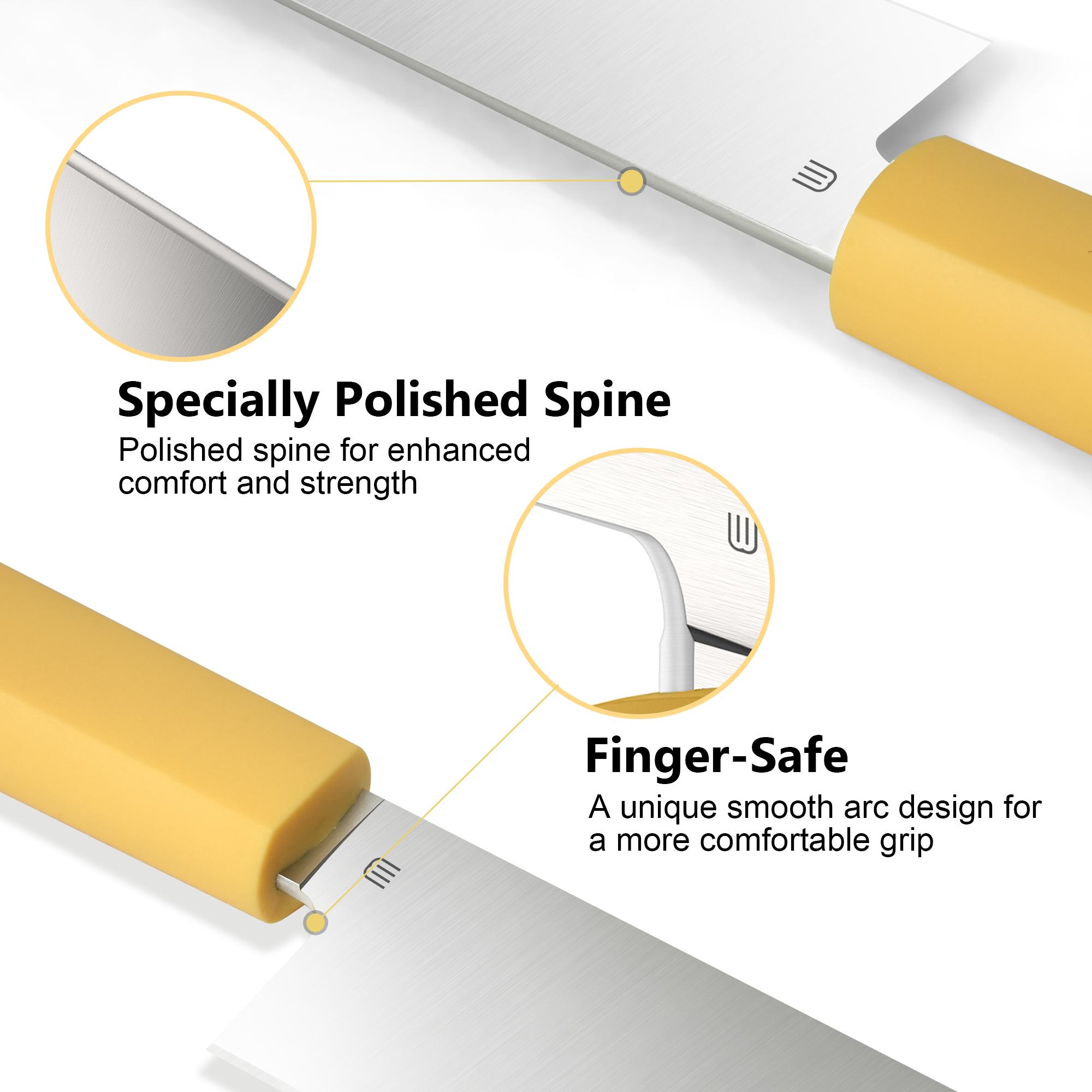 Butterfork Purest 8" handle detail