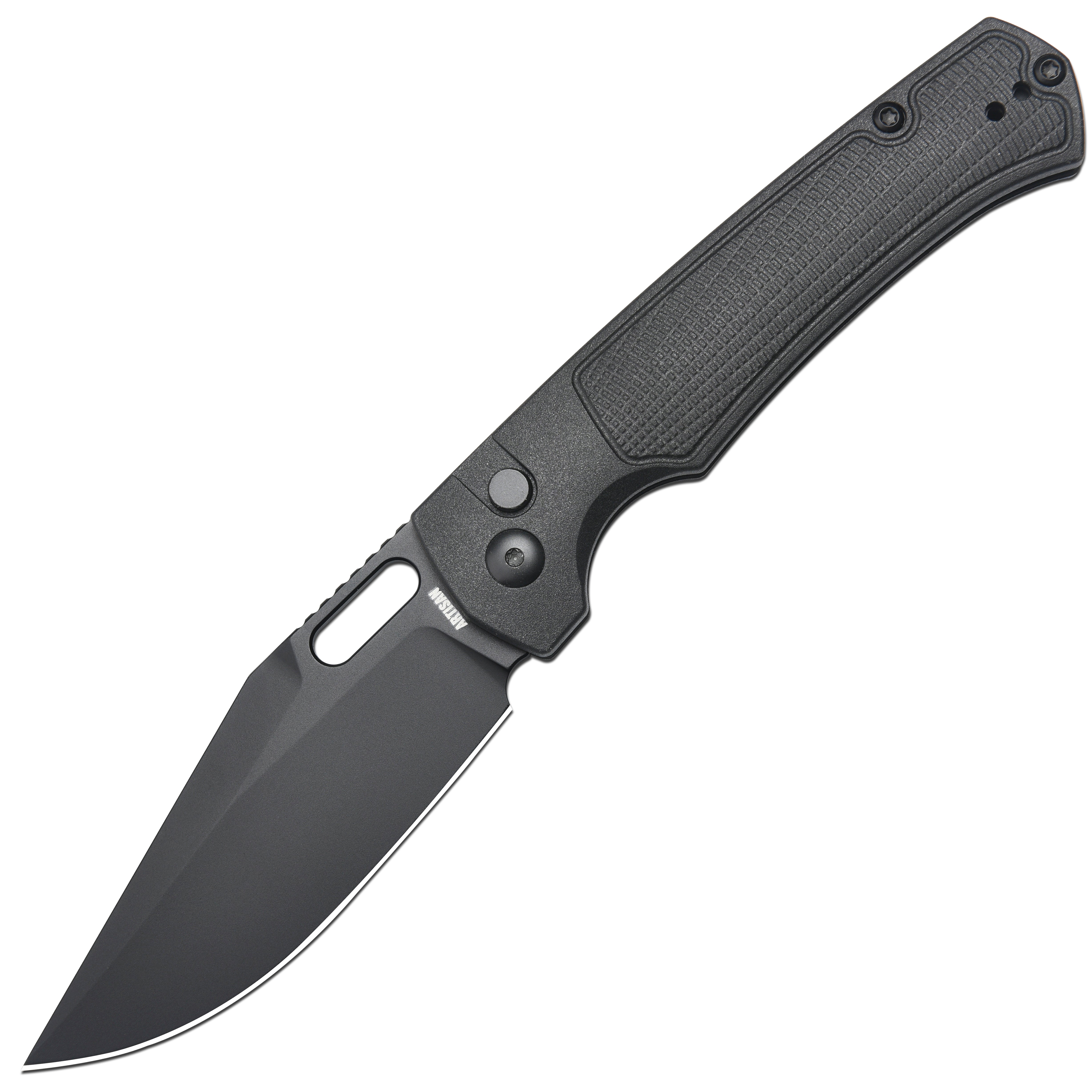 Artisan Cutlery Revel 1867P folding knife with AR-RPM9 black PVD blade