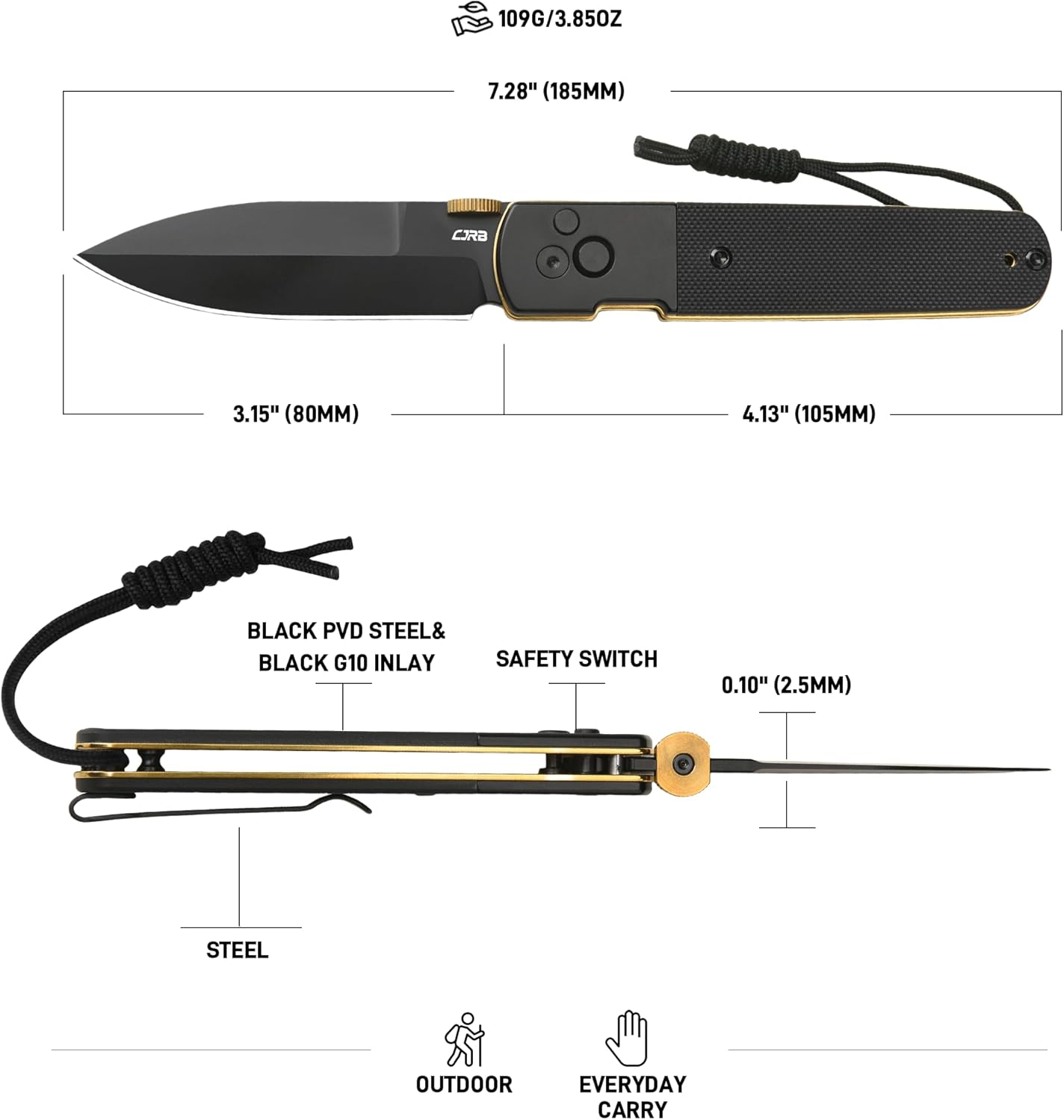 CJRB Locust J1951-BG blade profile