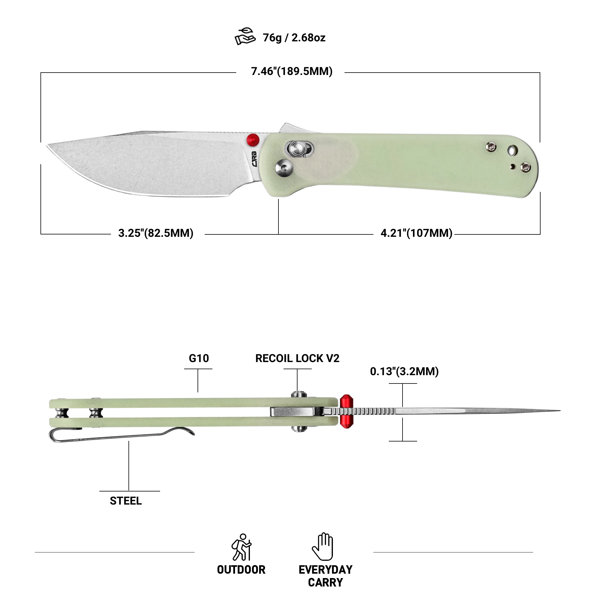 CJRB Bolt J1960-GD blade profile