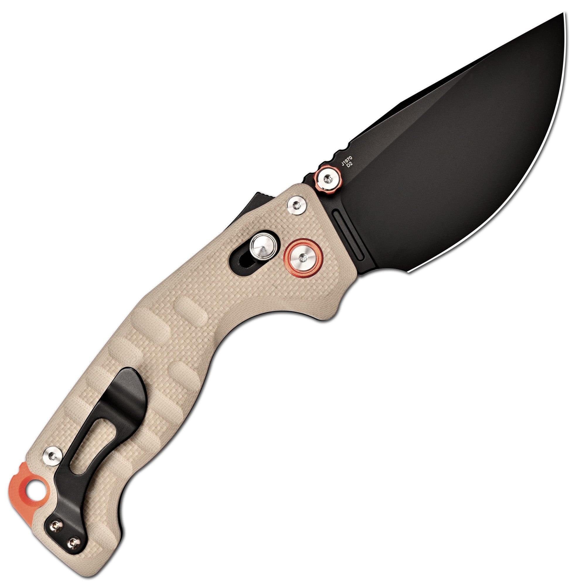 CJRB Doubletap J1970-BDE handle close-up