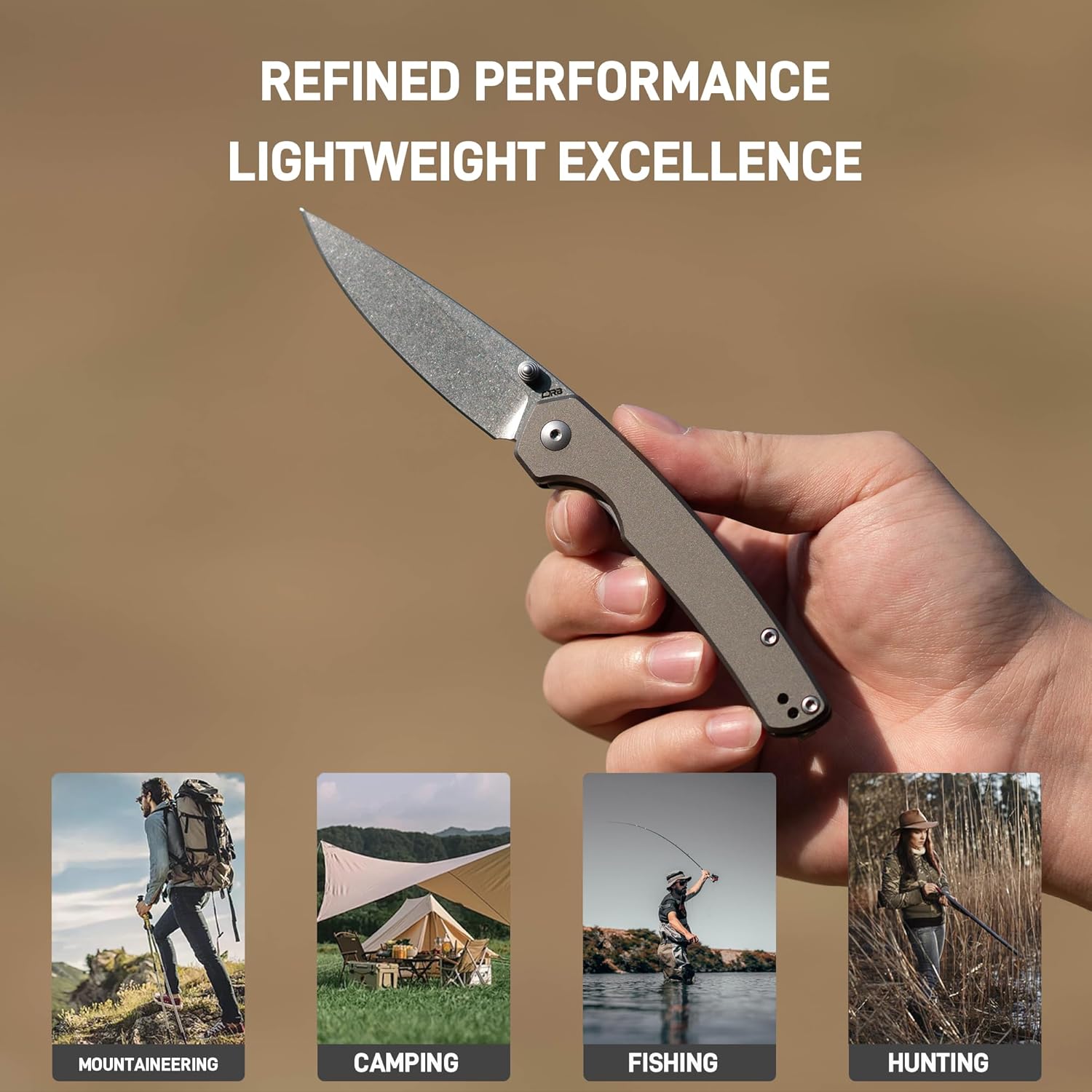 CJRB Kain J1956-GYA folding knife side view