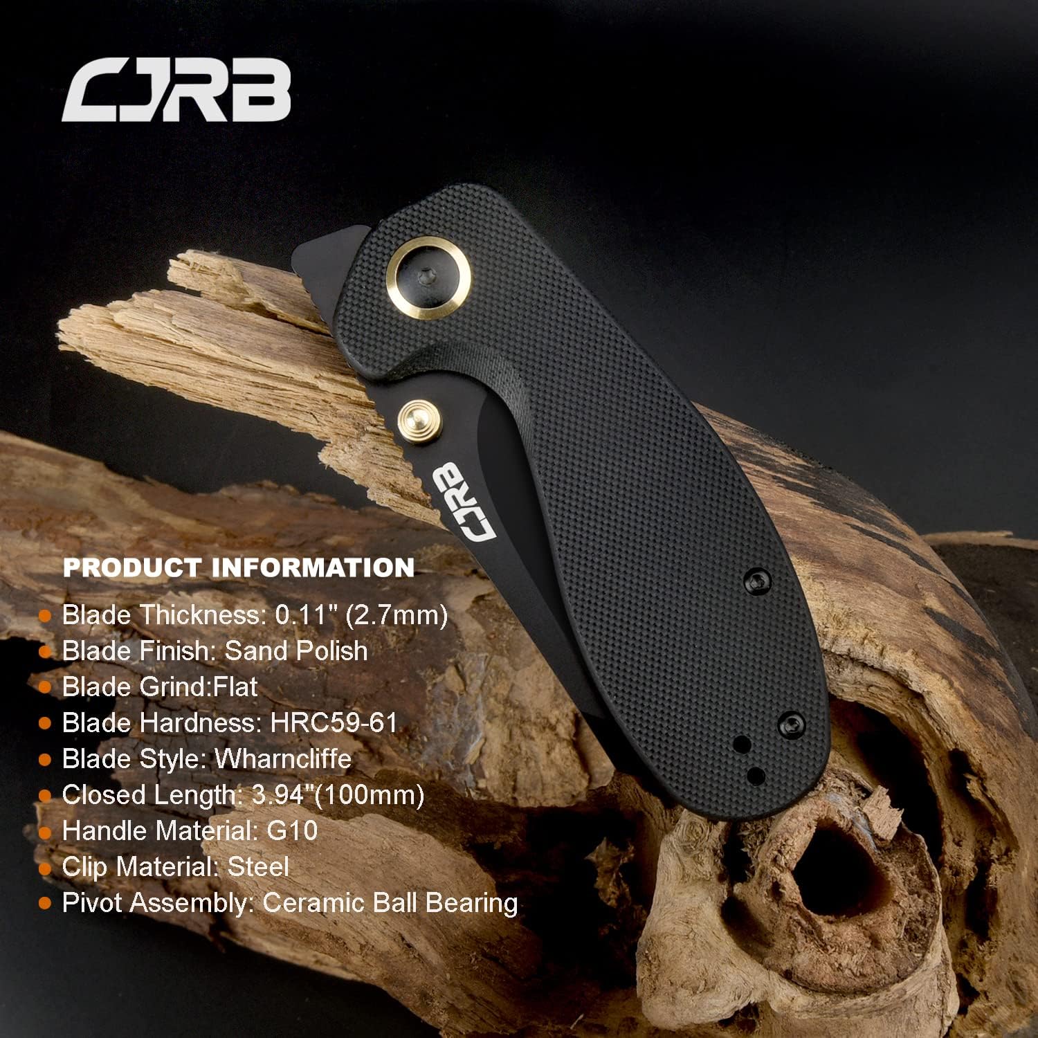 CJRB Maileah J1918 G10 handle detail