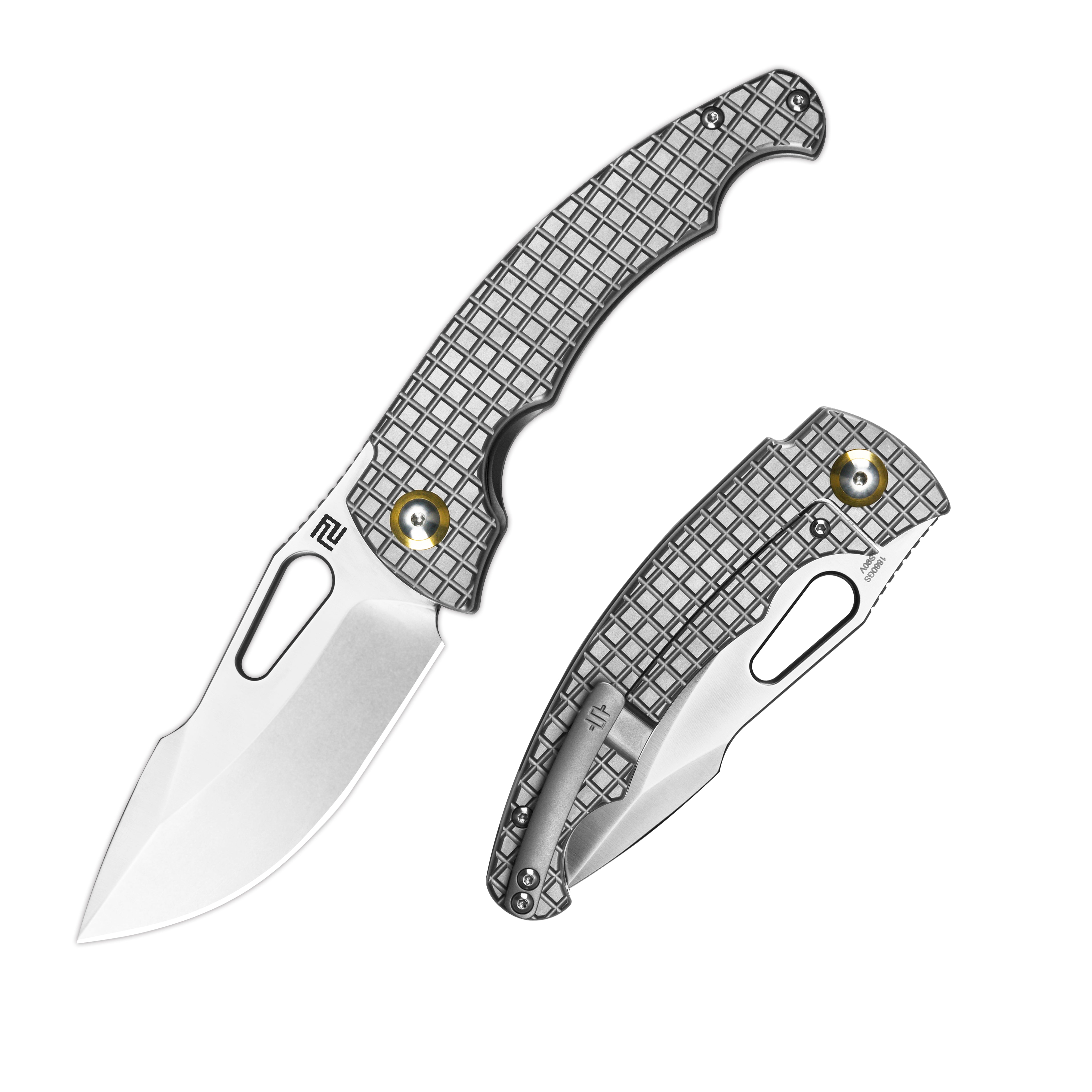 Artisan Cutlery Mini Xcellerator 1860GS blade detail