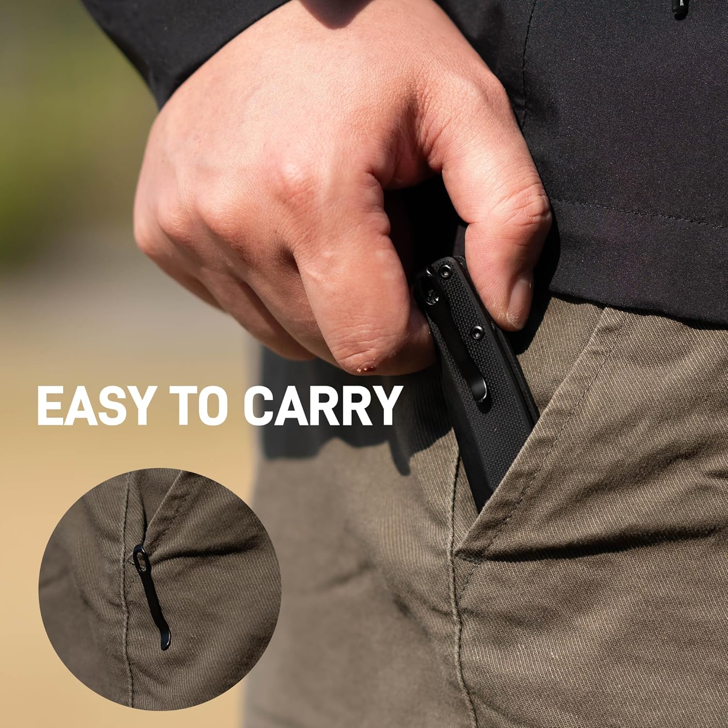 CJRB Kain J1956-BBK handle detail
