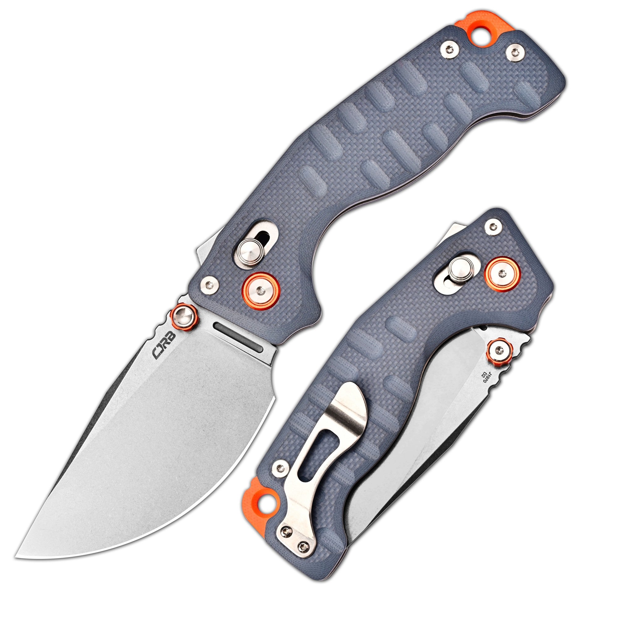 CJRB Doubletap J1970-BU handle close-up