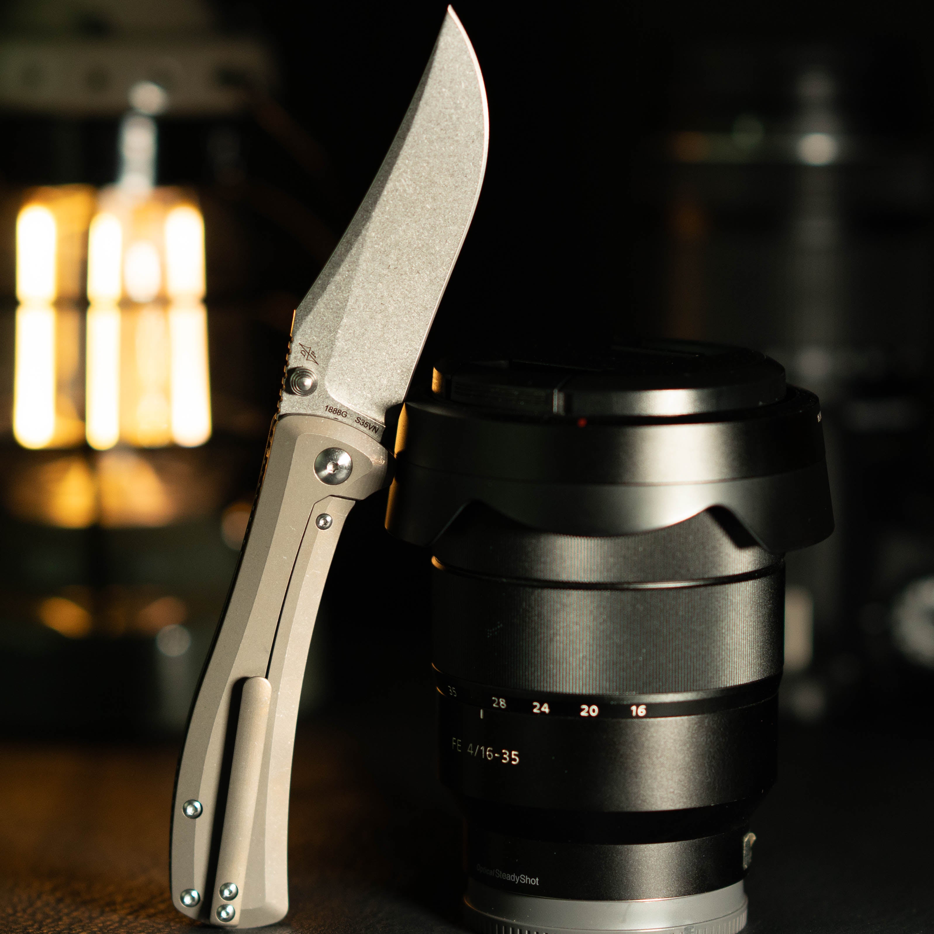 Artisan Cutlery Santee 1888G handle detail